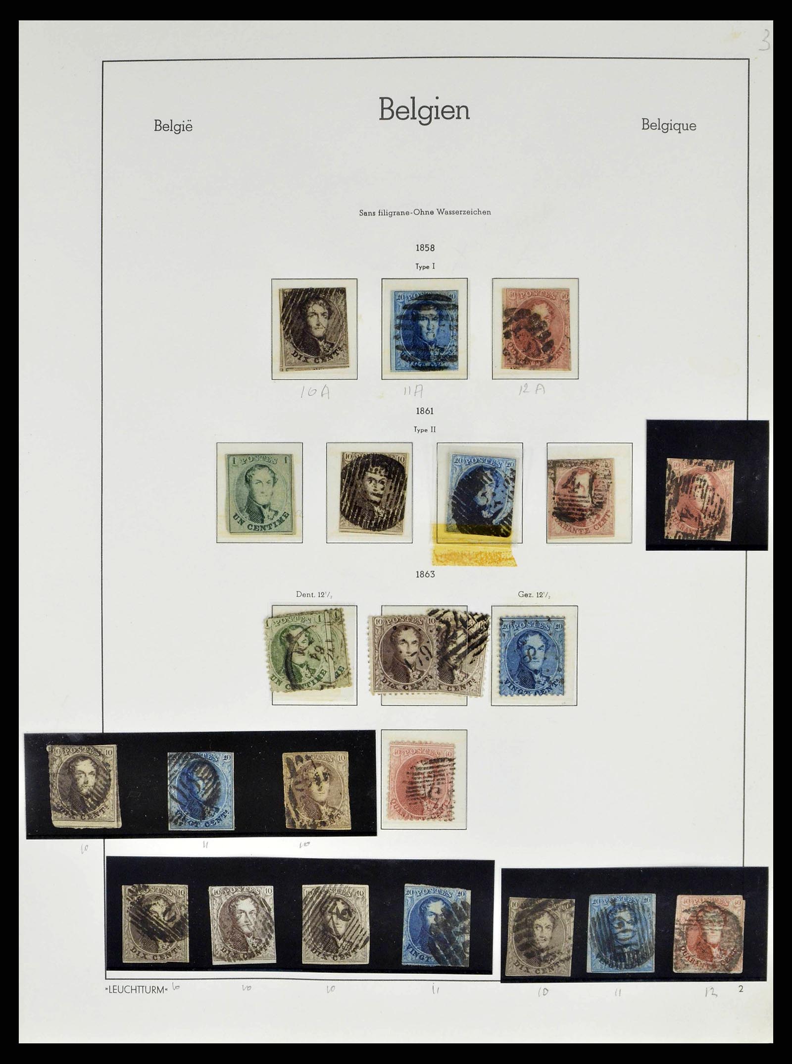 38690 0004 - Postzegelverzameling 38690 België 1849-1979.