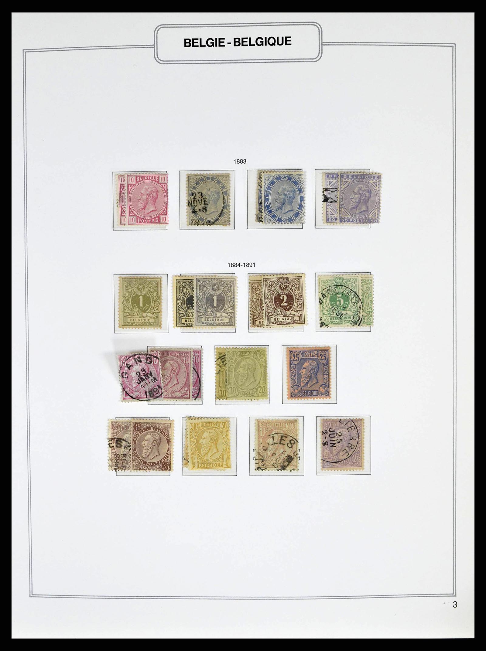 38690 0007 - Stamp collection 38690 Belgium 1849-1979.