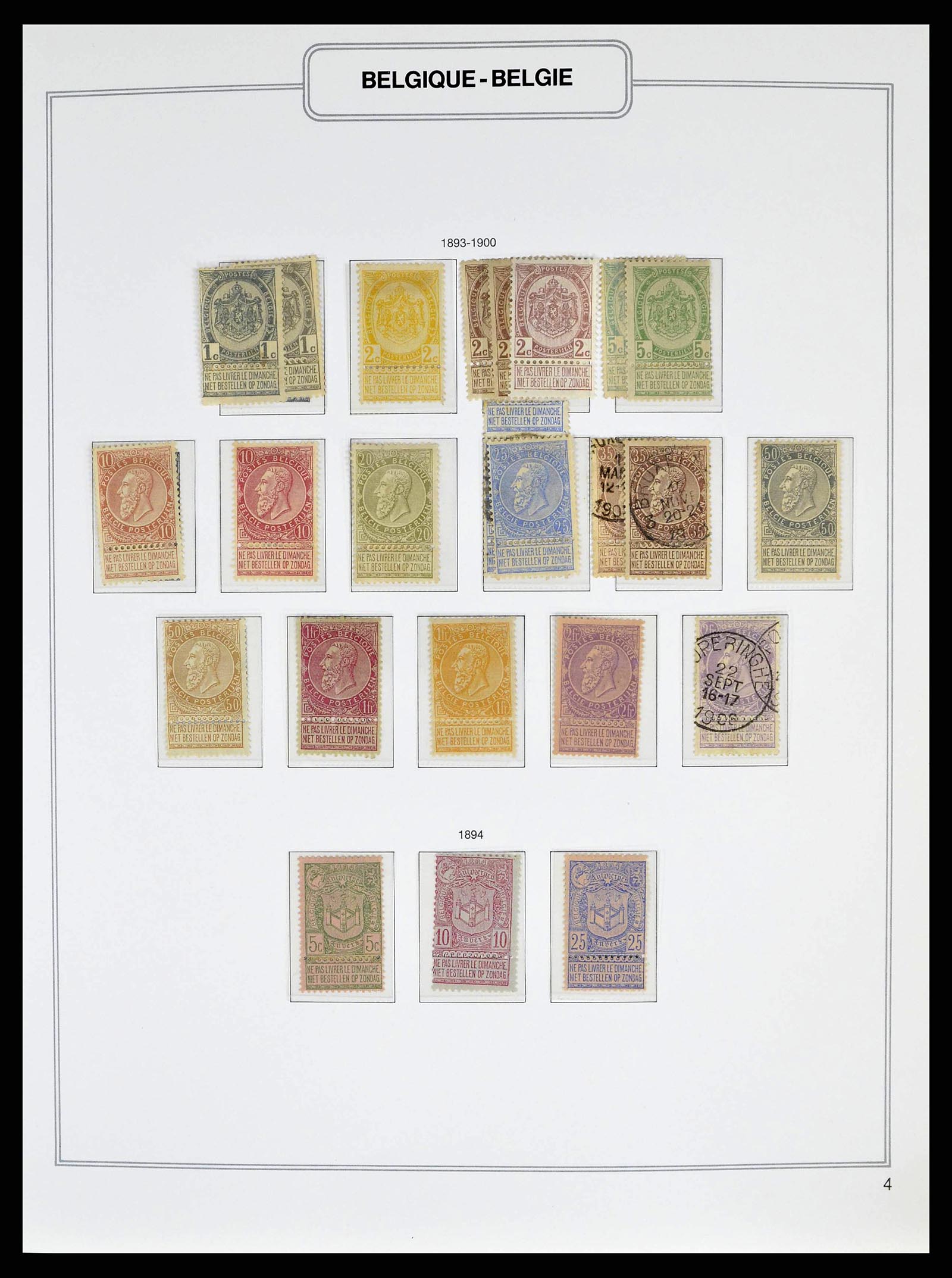 38690 0008 - Stamp collection 38690 Belgium 1849-1979.