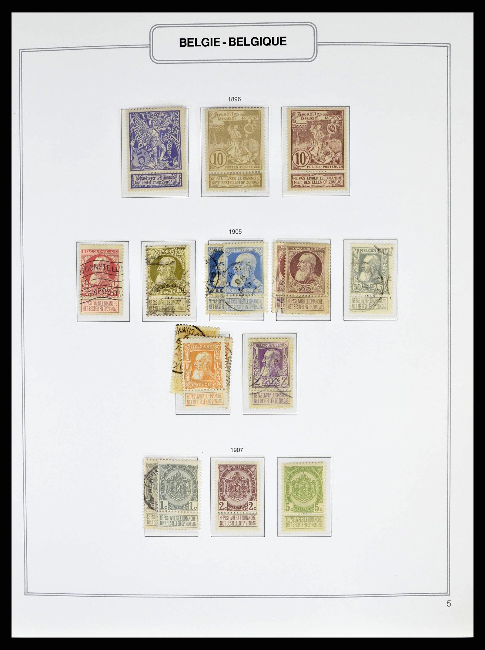 38690 0009 - Stamp collection 38690 Belgium 1849-1979.