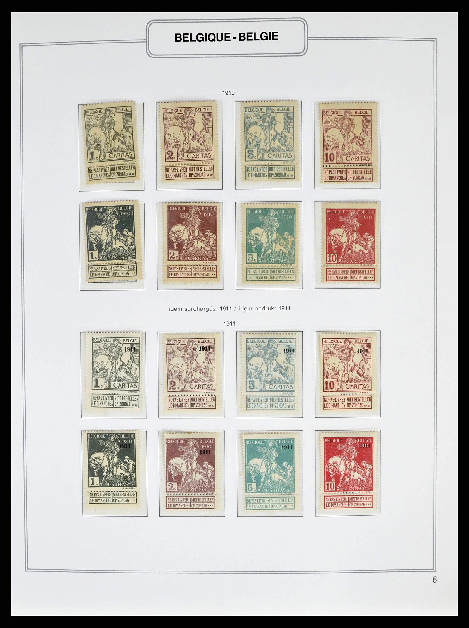 38690 0010 - Stamp collection 38690 Belgium 1849-1979.