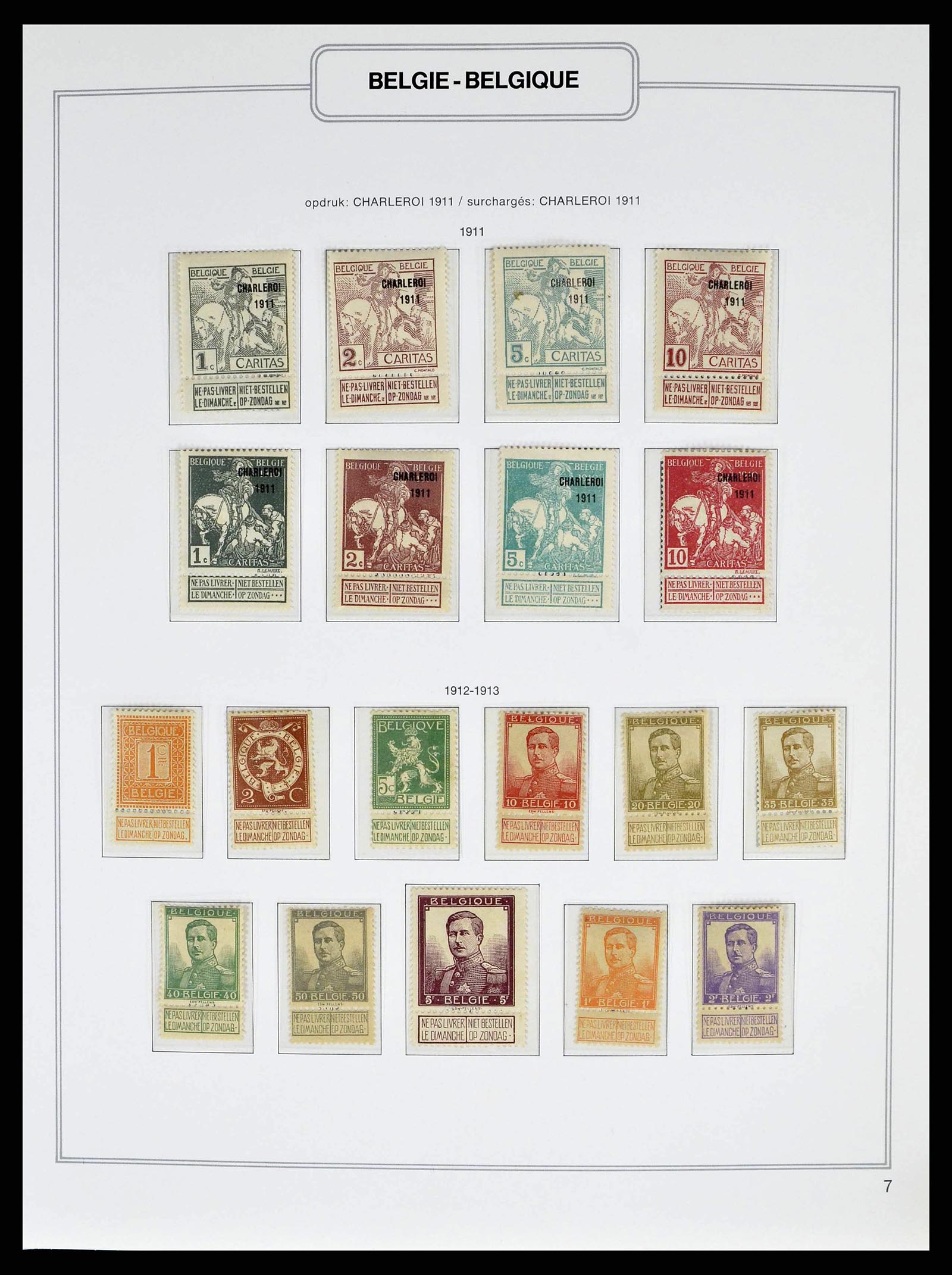 38690 0011 - Stamp collection 38690 Belgium 1849-1979.