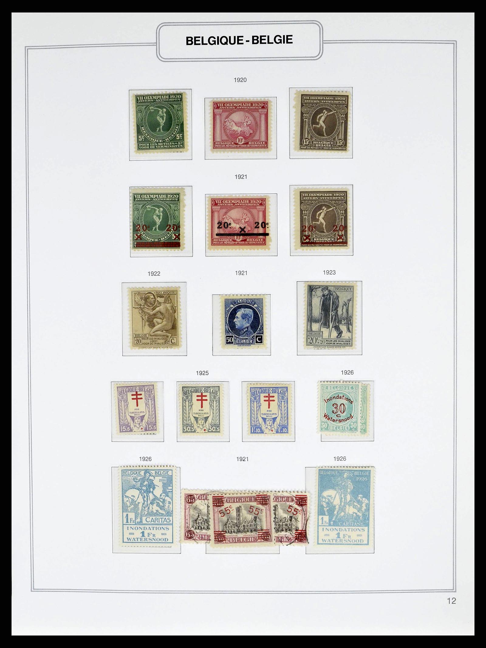 38690 0016 - Stamp collection 38690 Belgium 1849-1979.