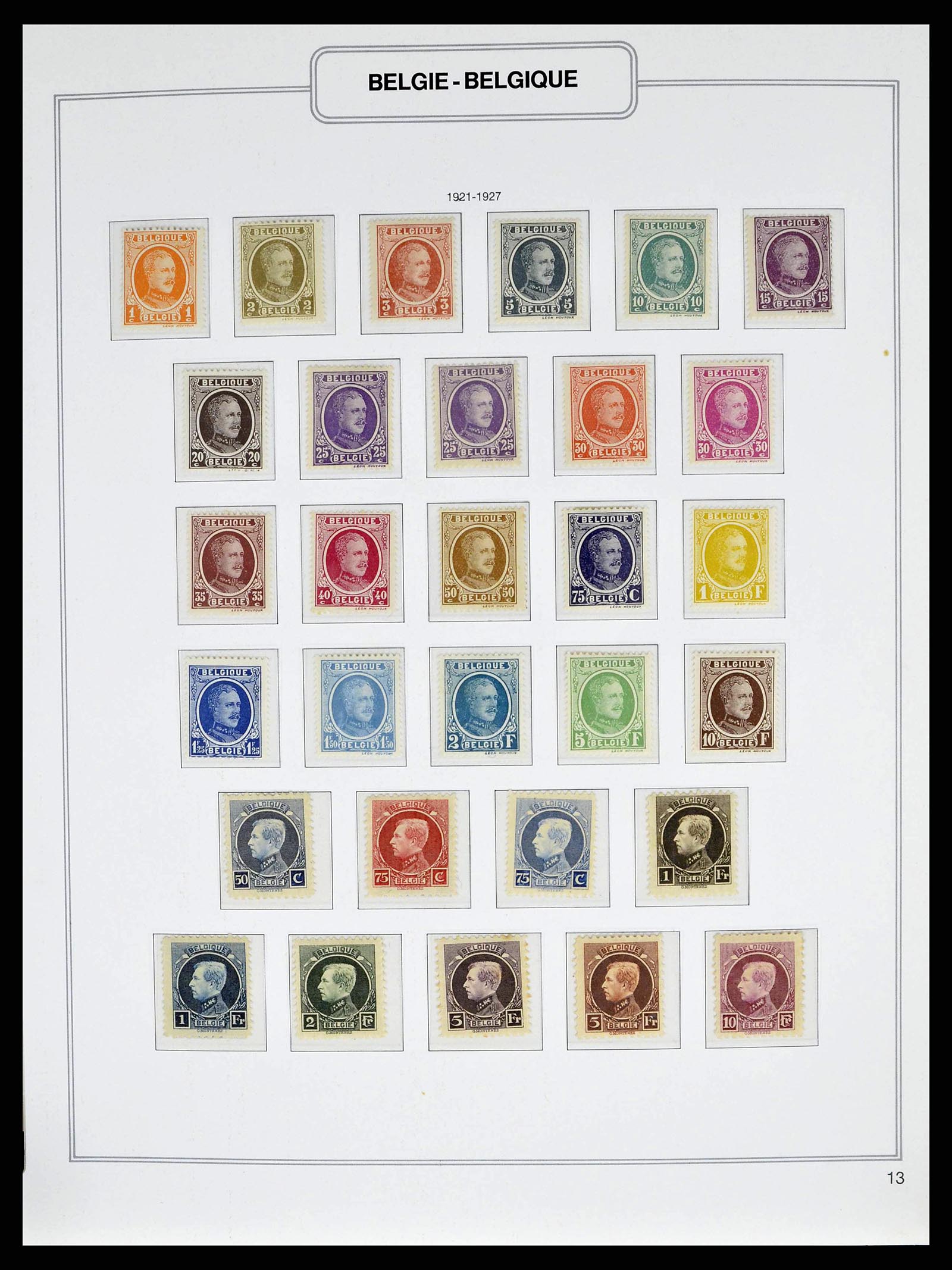 38690 0017 - Stamp collection 38690 Belgium 1849-1979.