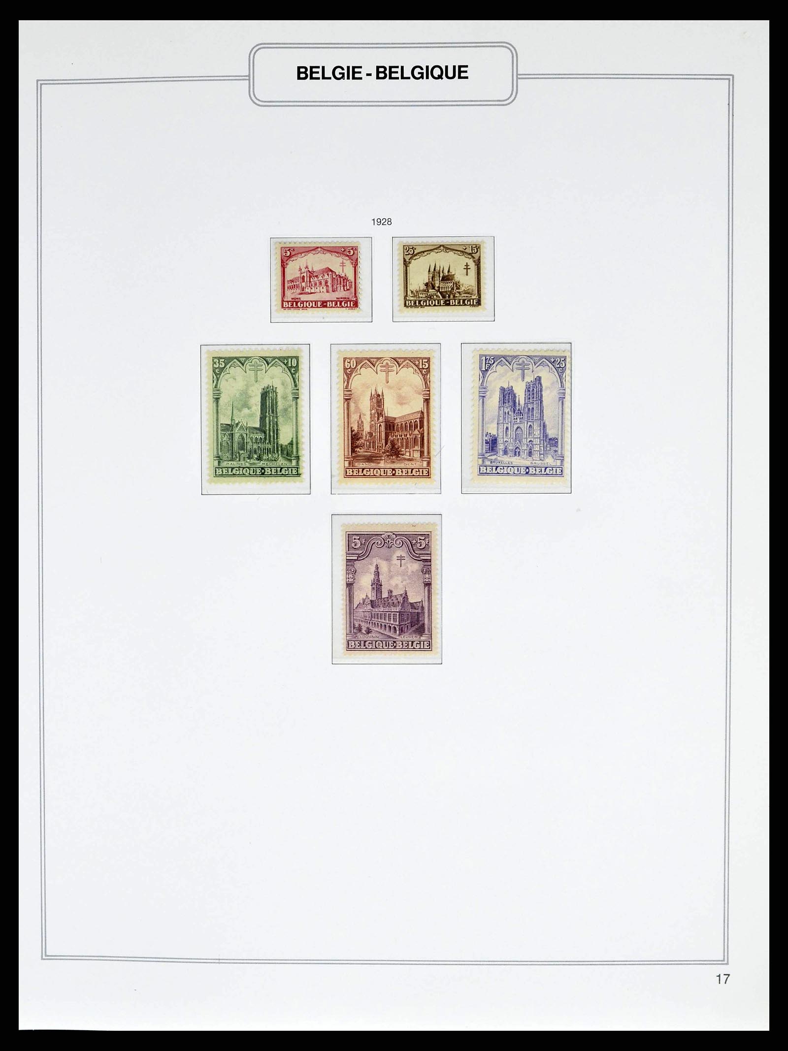 38690 0021 - Stamp collection 38690 Belgium 1849-1979.