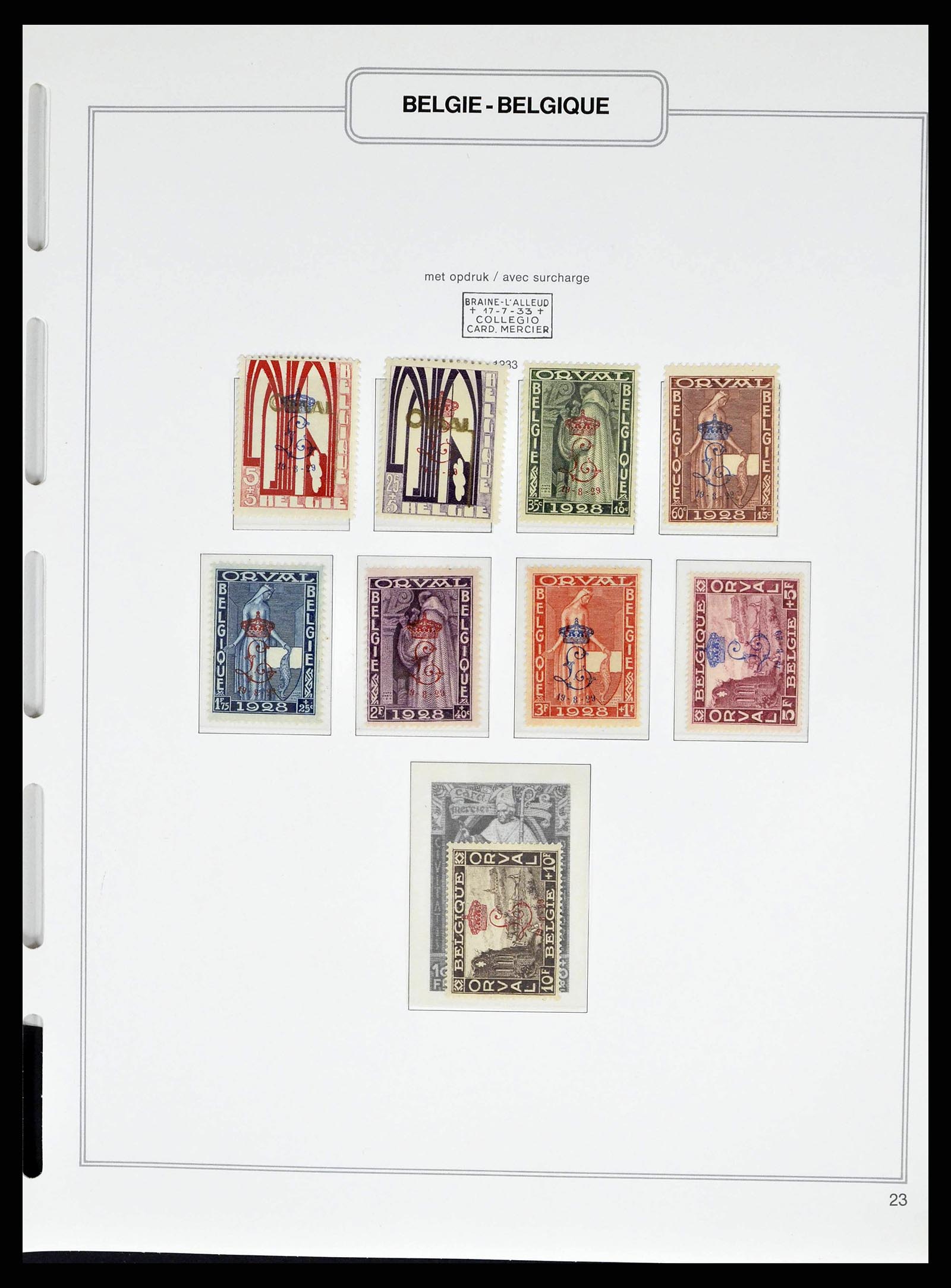 38690 0029 - Stamp collection 38690 Belgium 1849-1979.