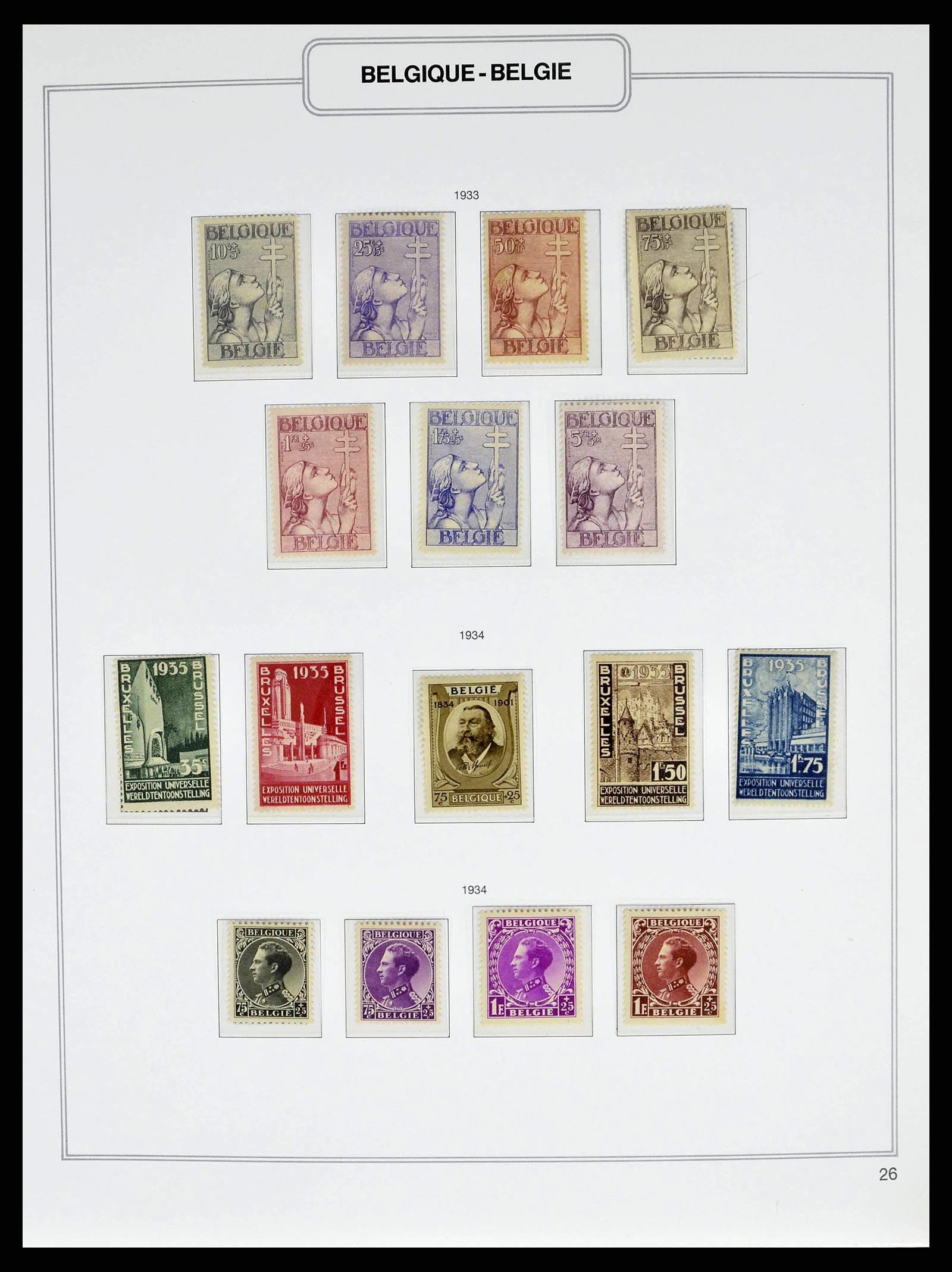 38690 0032 - Stamp collection 38690 Belgium 1849-1979.
