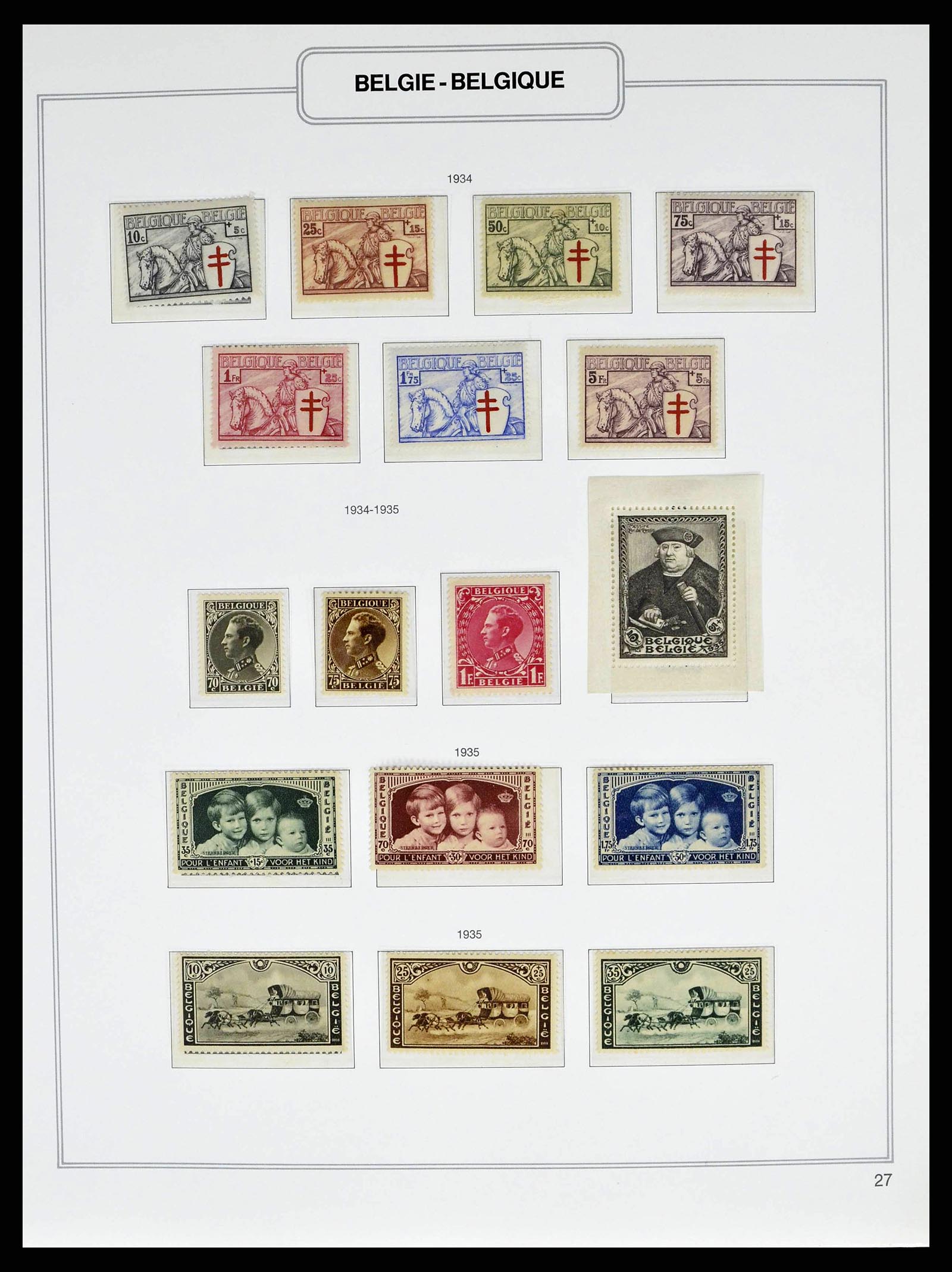 38690 0033 - Stamp collection 38690 Belgium 1849-1979.