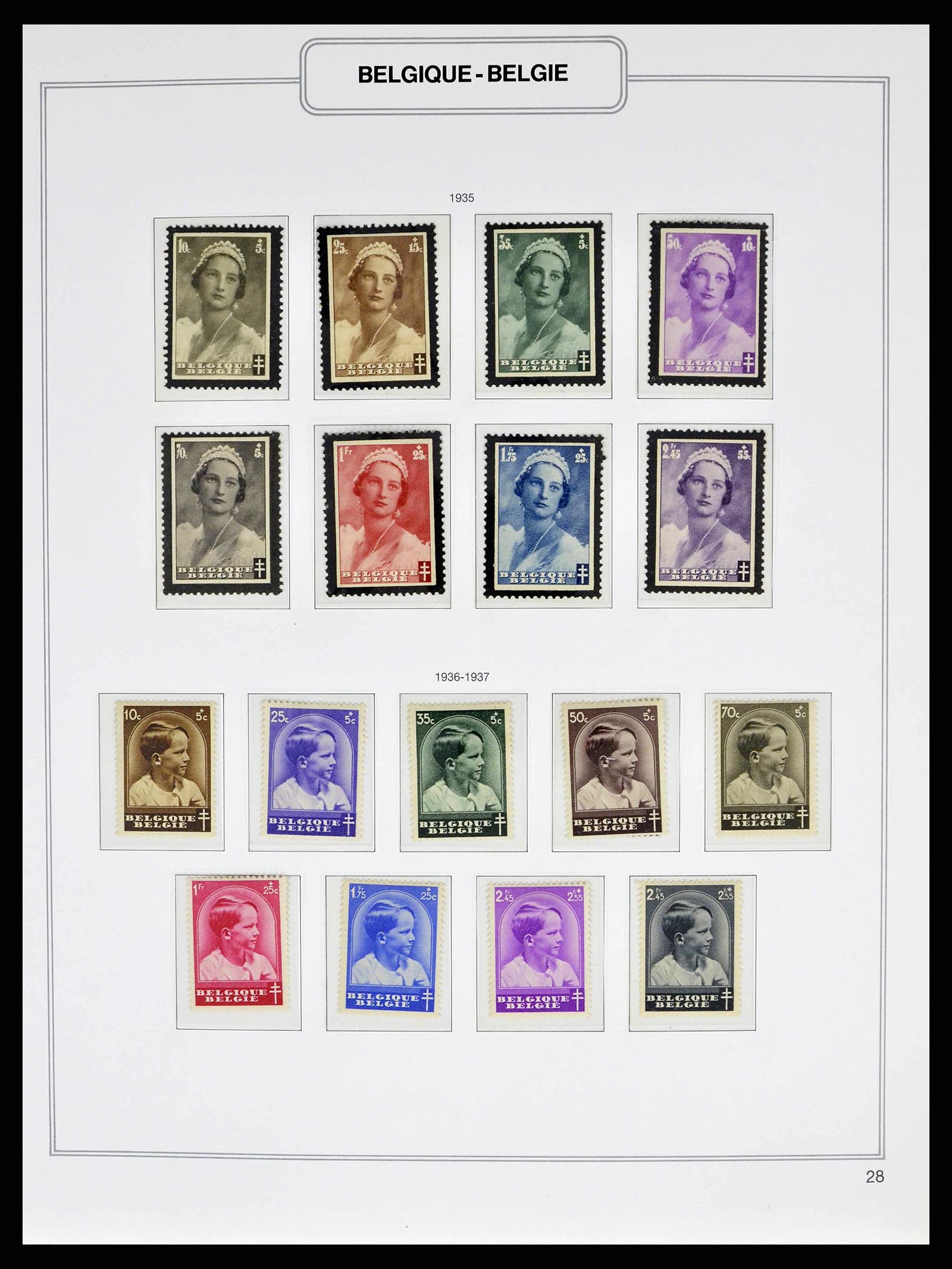 38690 0034 - Stamp collection 38690 Belgium 1849-1979.
