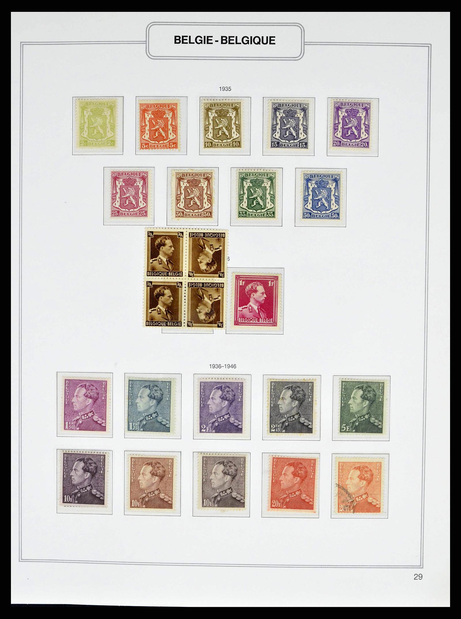 38690 0035 - Stamp collection 38690 Belgium 1849-1979.