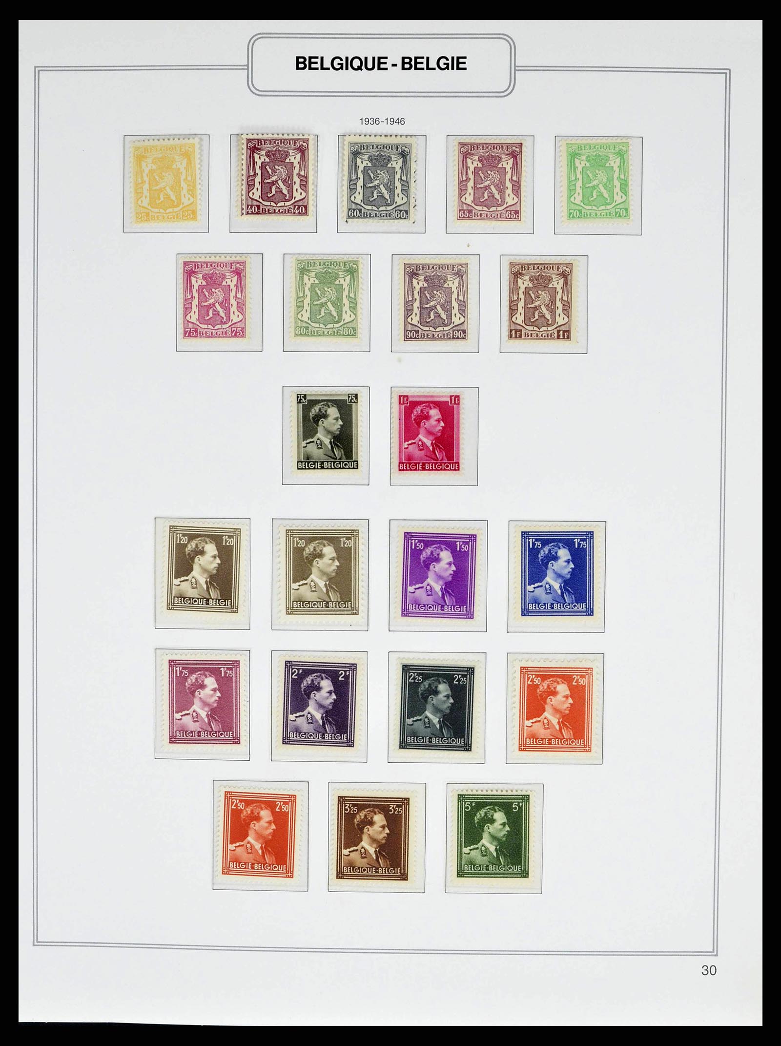 38690 0036 - Stamp collection 38690 Belgium 1849-1979.