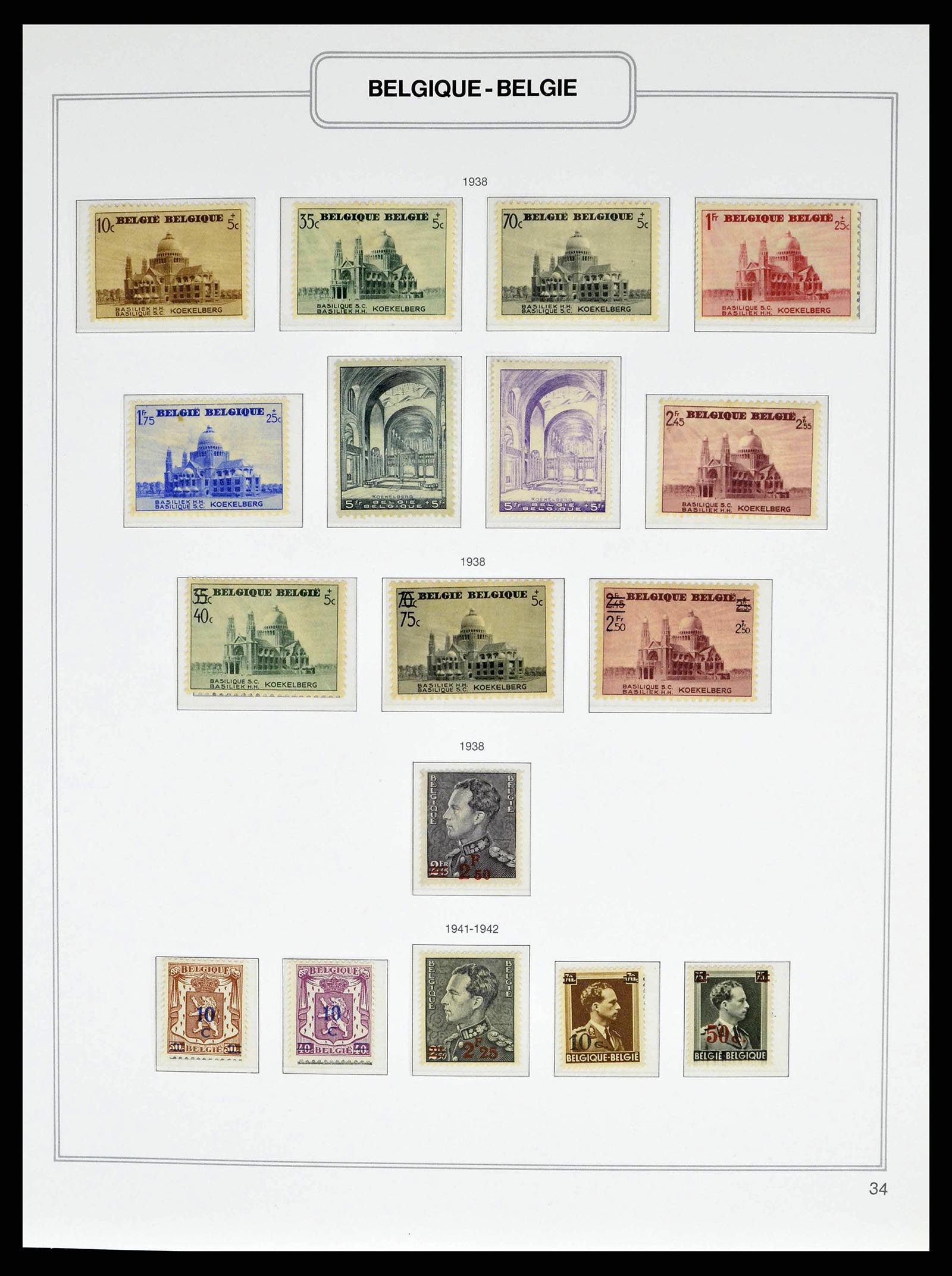 38690 0040 - Stamp collection 38690 Belgium 1849-1979.