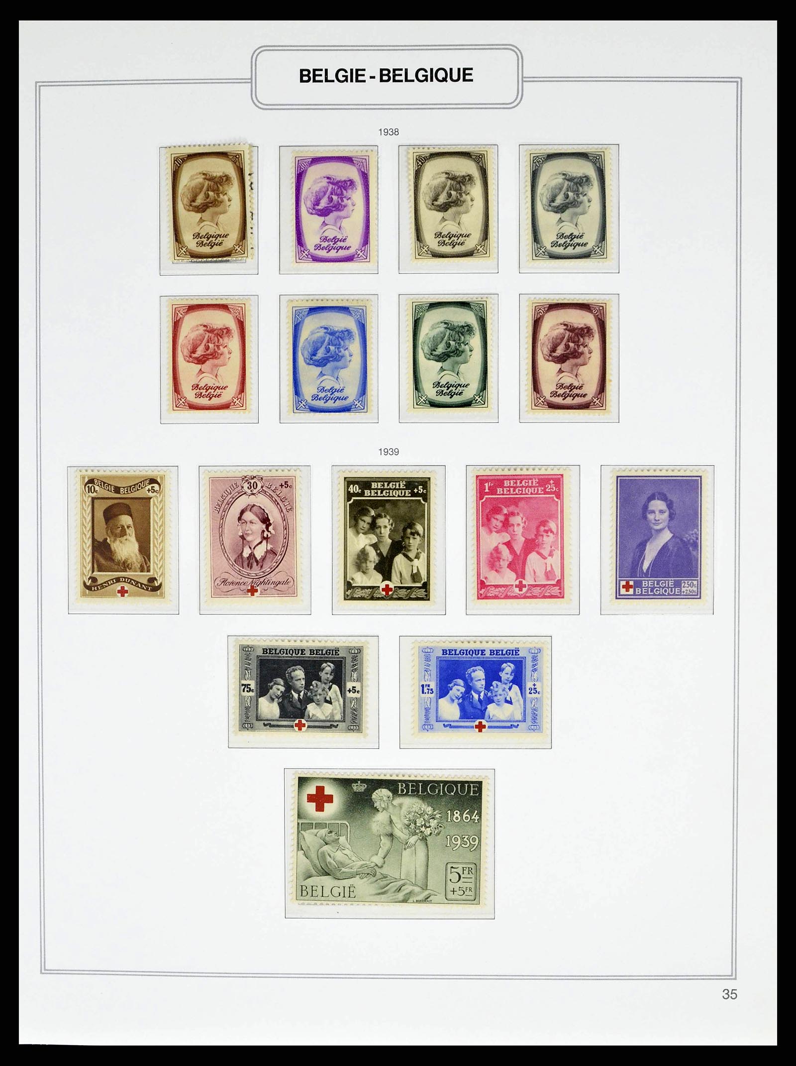 38690 0041 - Stamp collection 38690 Belgium 1849-1979.