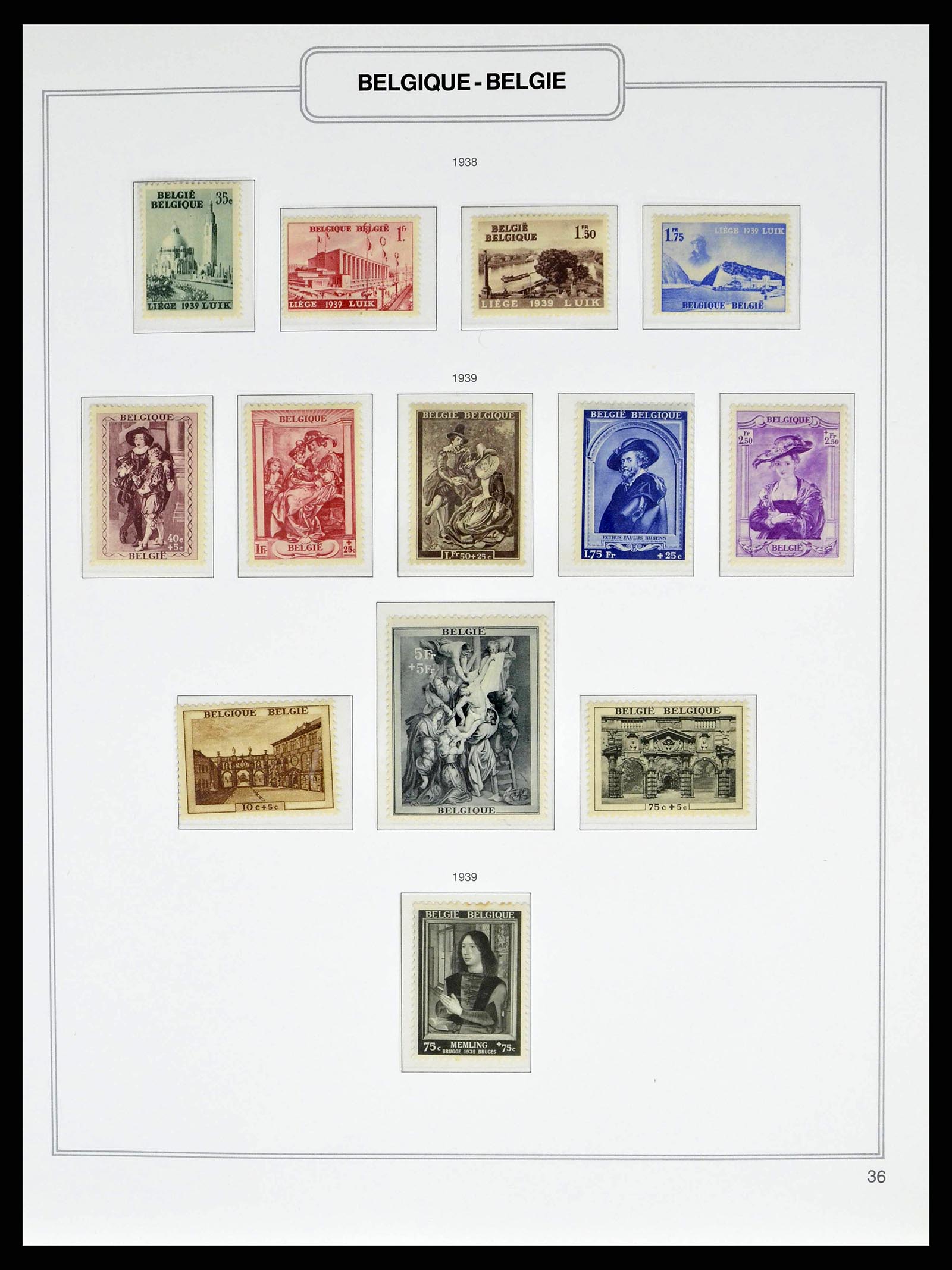 38690 0042 - Stamp collection 38690 Belgium 1849-1979.