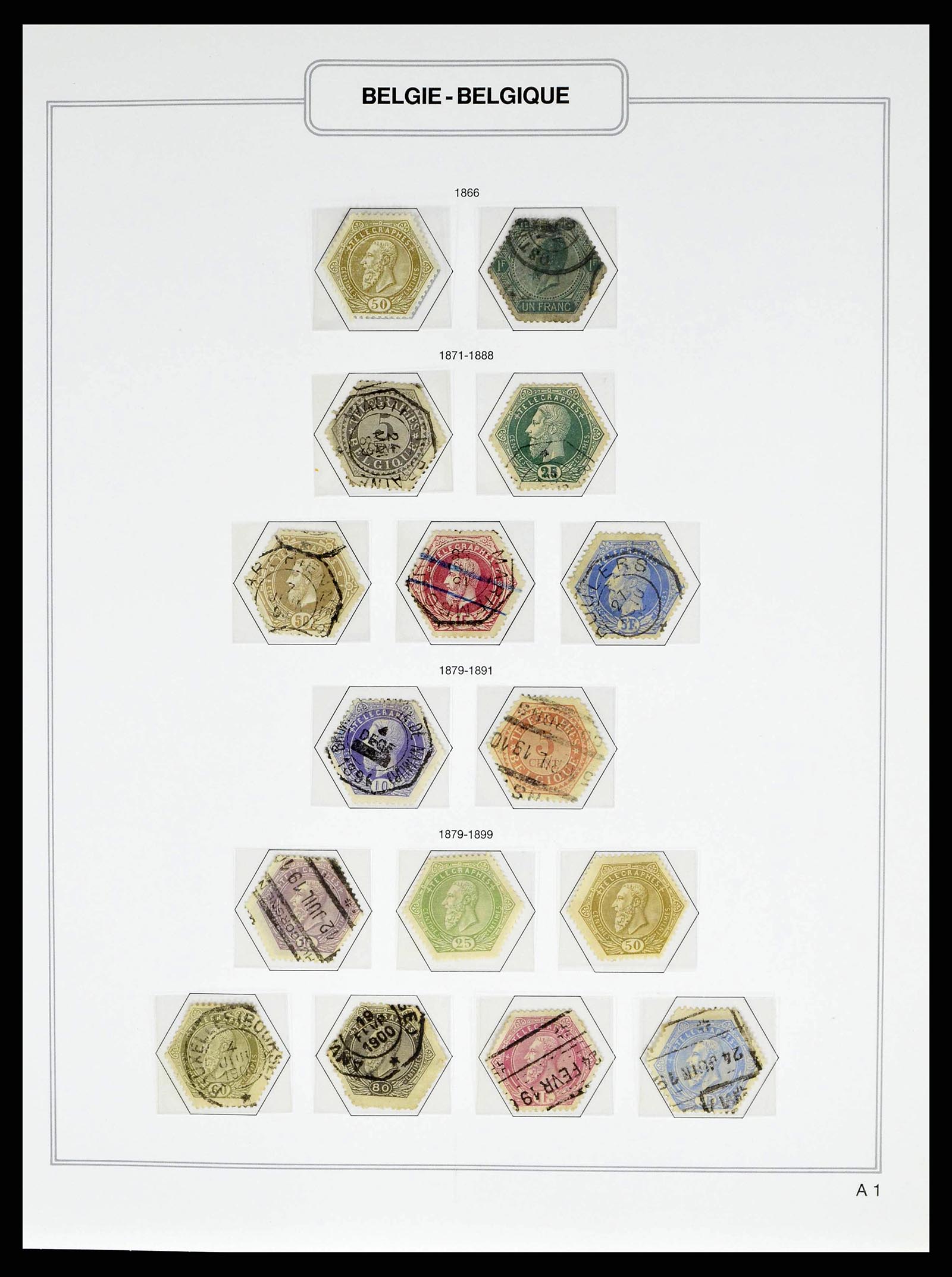 38690 0044 - Stamp collection 38690 Belgium 1849-1979.