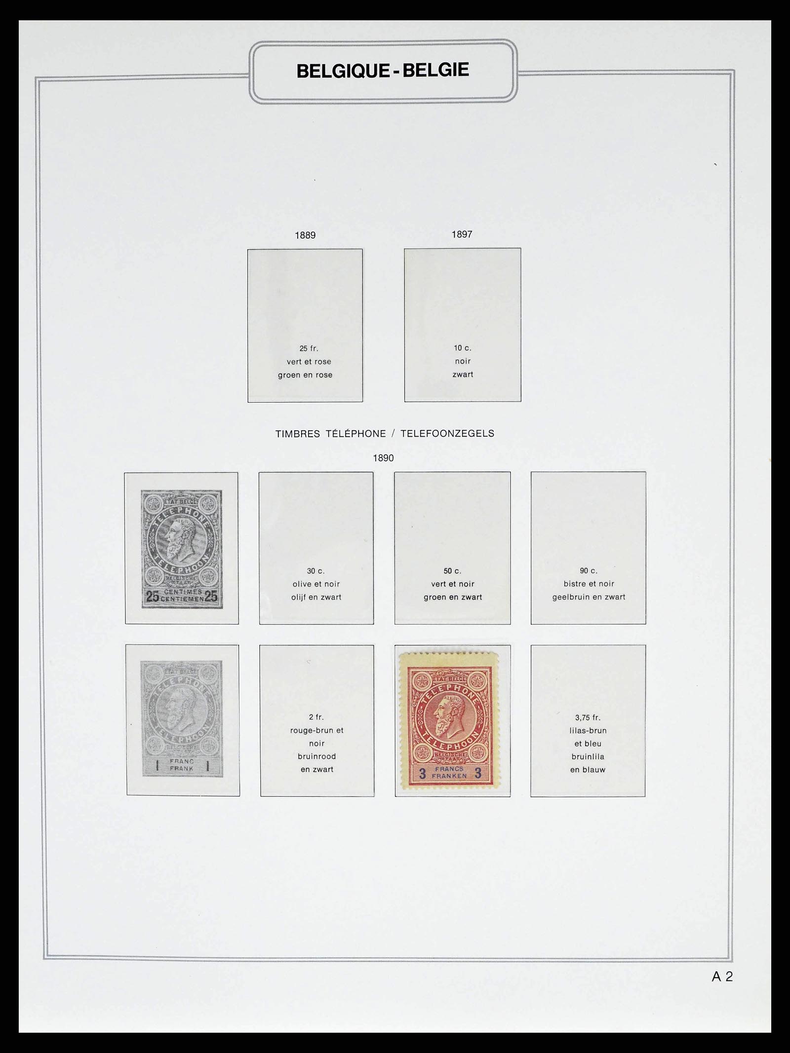 38690 0045 - Stamp collection 38690 Belgium 1849-1979.