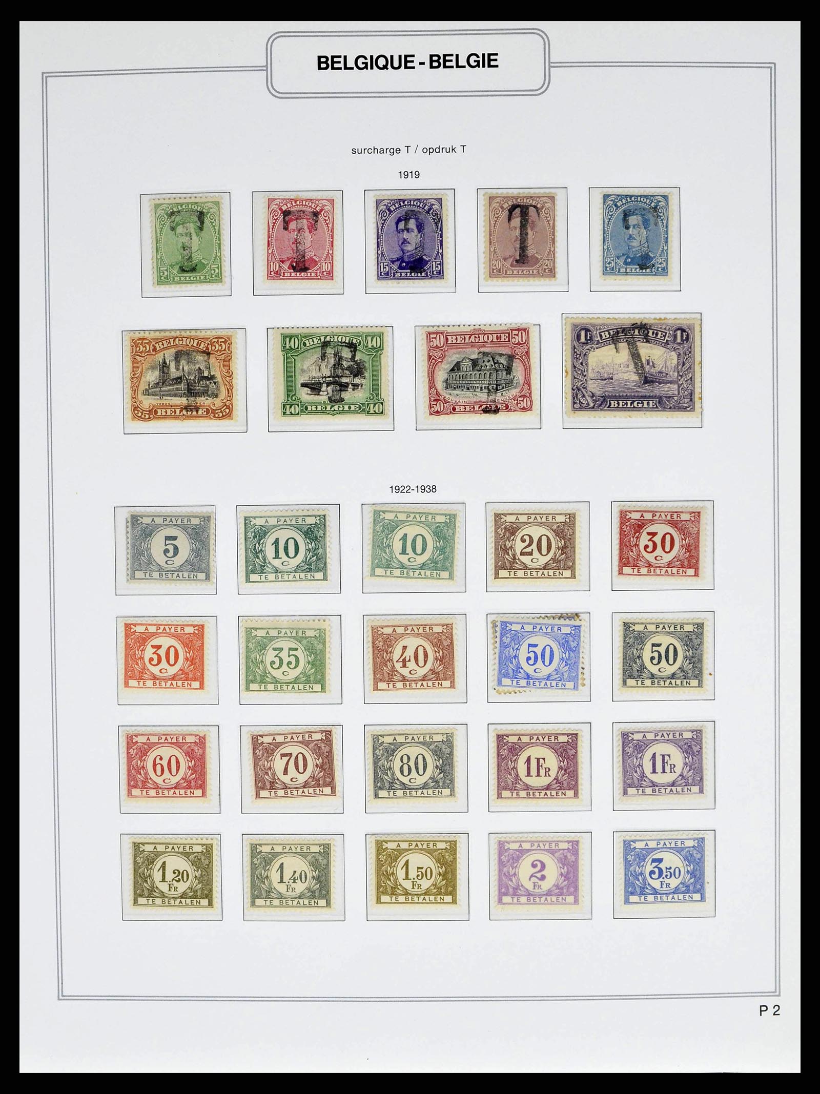 38690 0056 - Stamp collection 38690 Belgium 1849-1979.