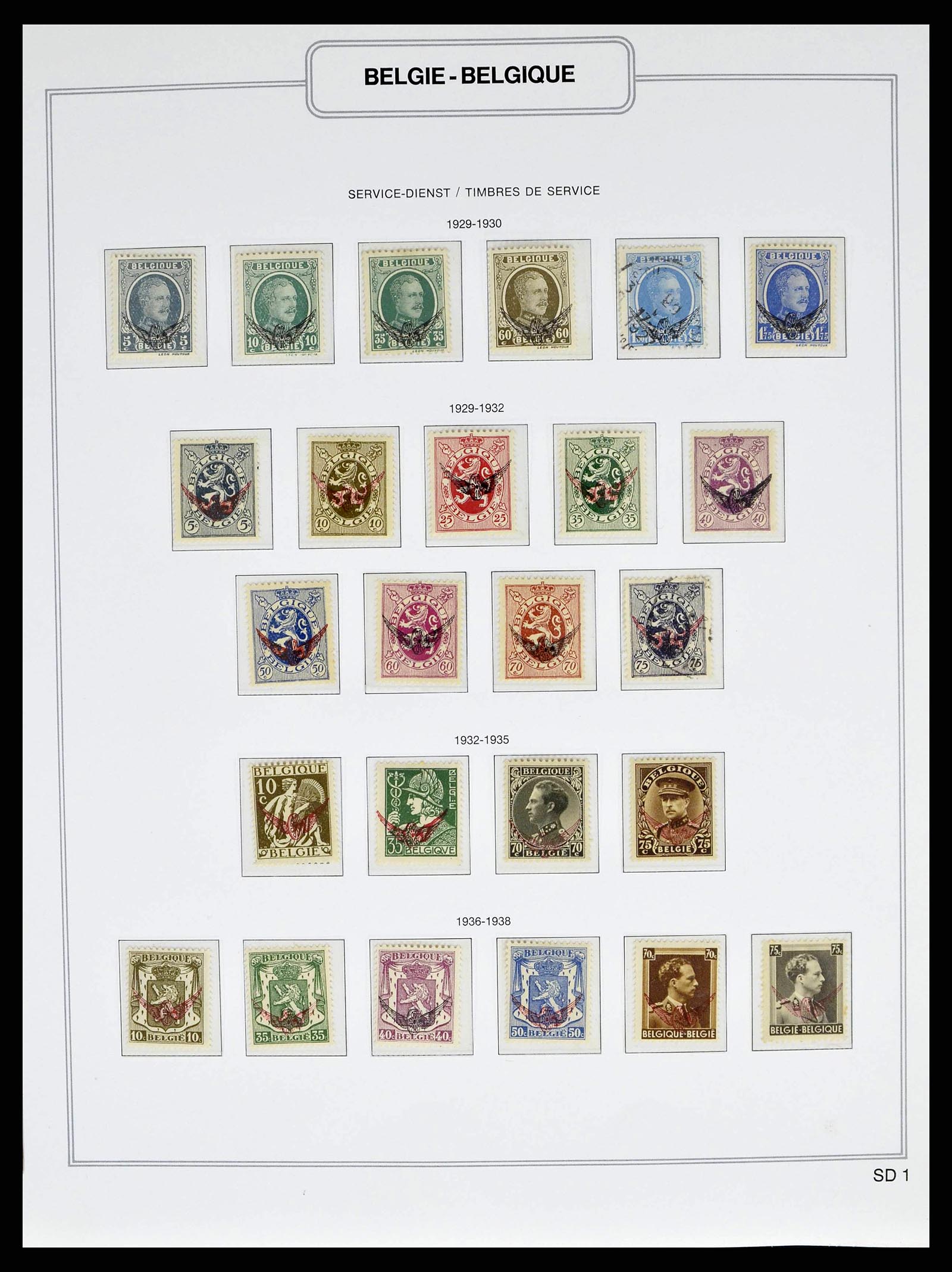 38690 0057 - Stamp collection 38690 Belgium 1849-1979.