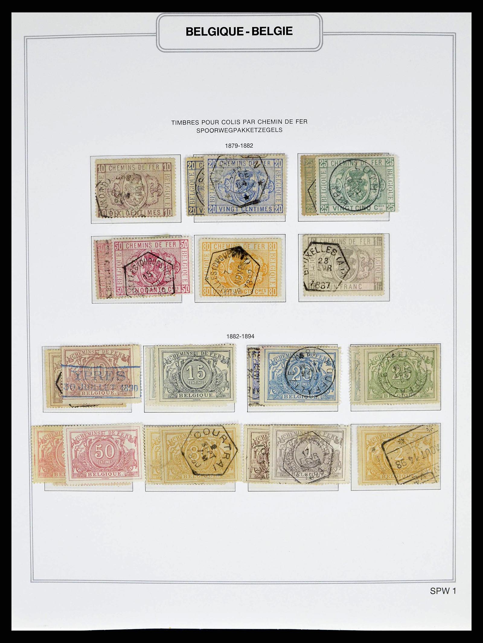 38690 0058 - Stamp collection 38690 Belgium 1849-1979.
