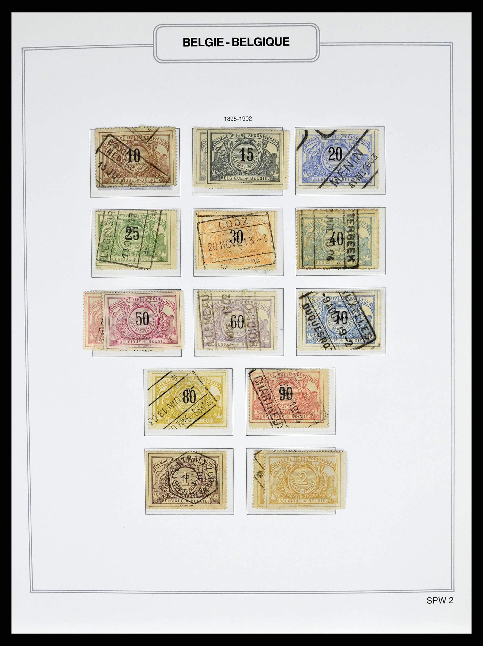 38690 0059 - Stamp collection 38690 Belgium 1849-1979.