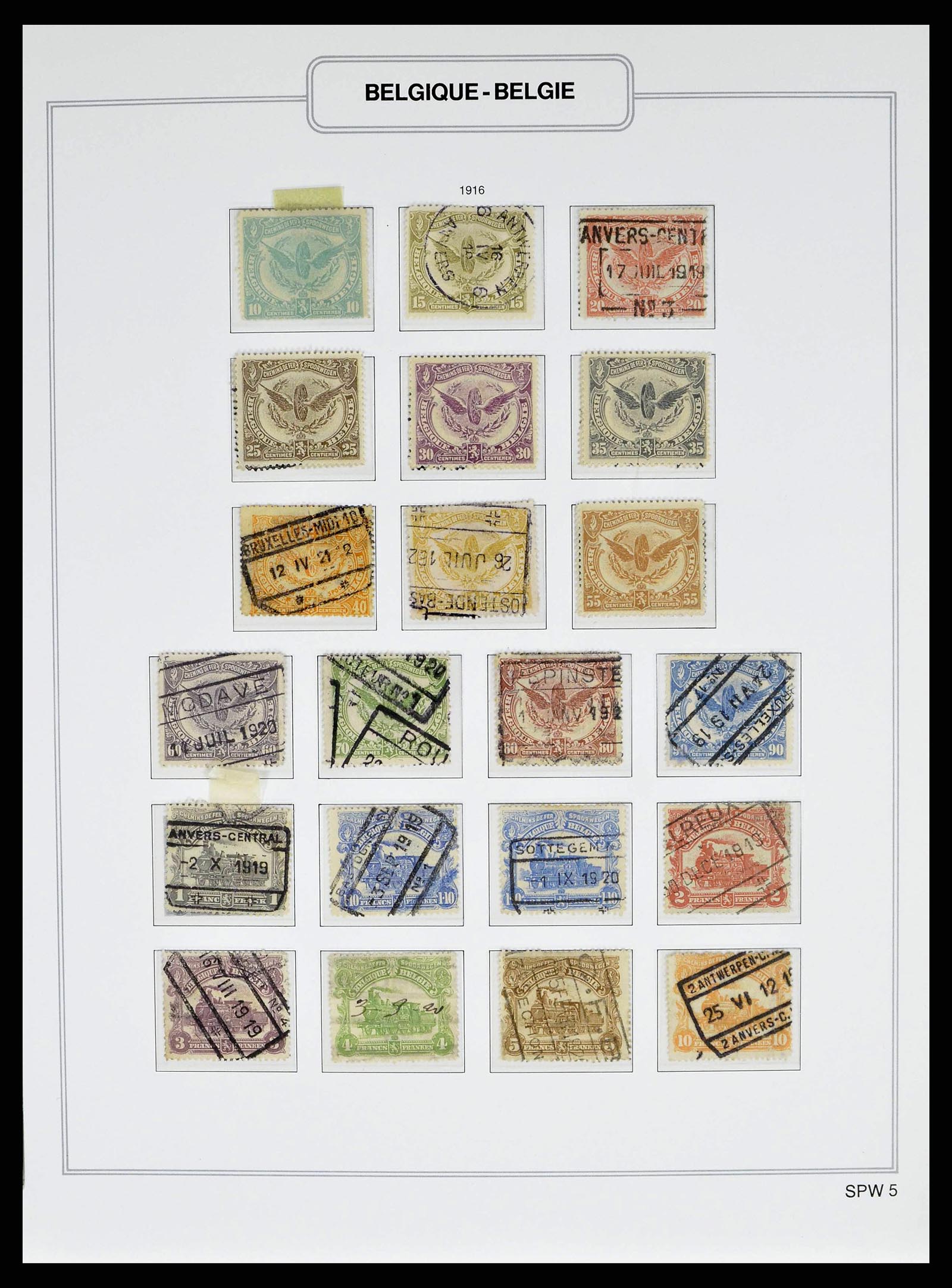 38690 0062 - Stamp collection 38690 Belgium 1849-1979.