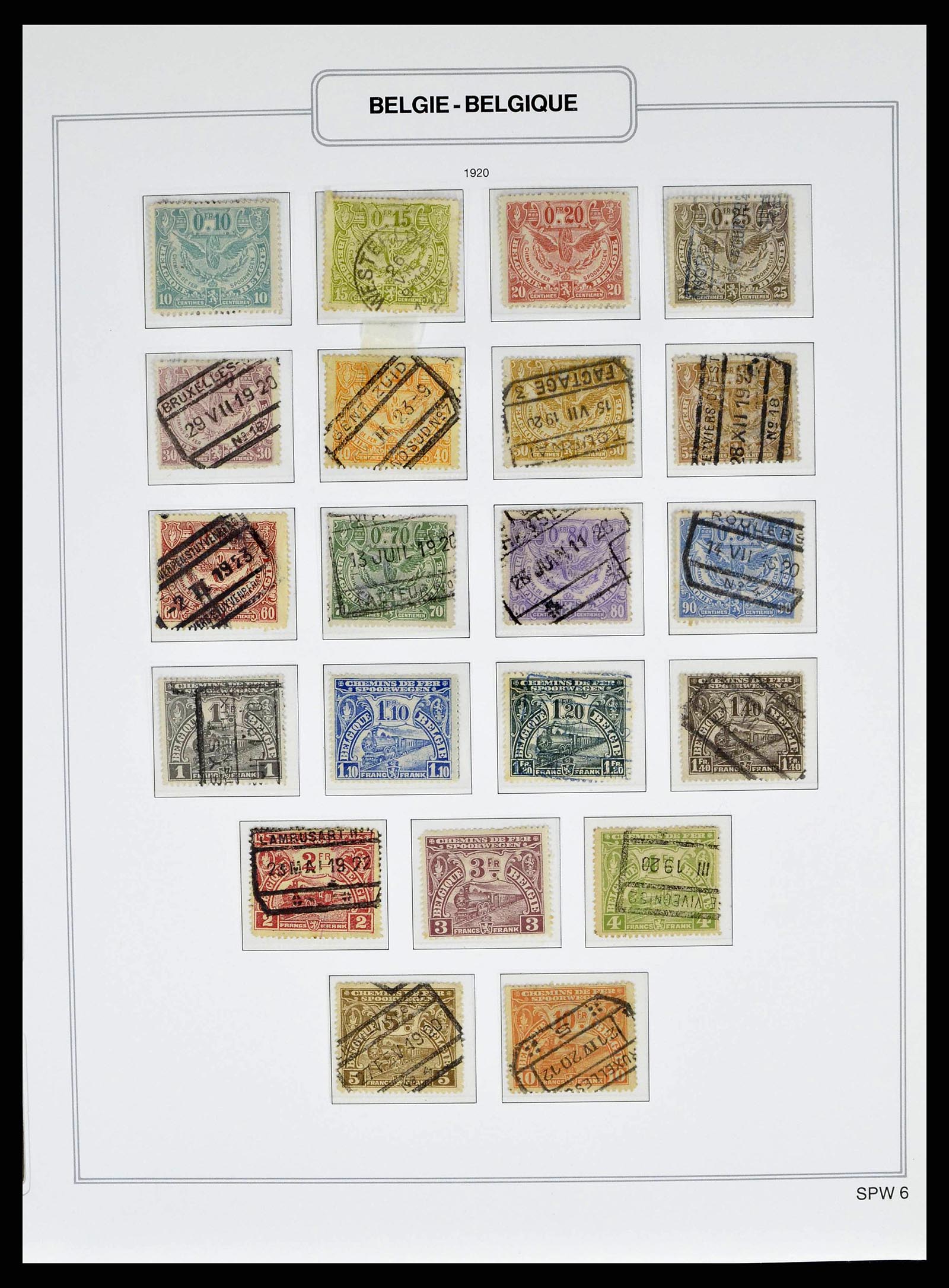 38690 0063 - Stamp collection 38690 Belgium 1849-1979.