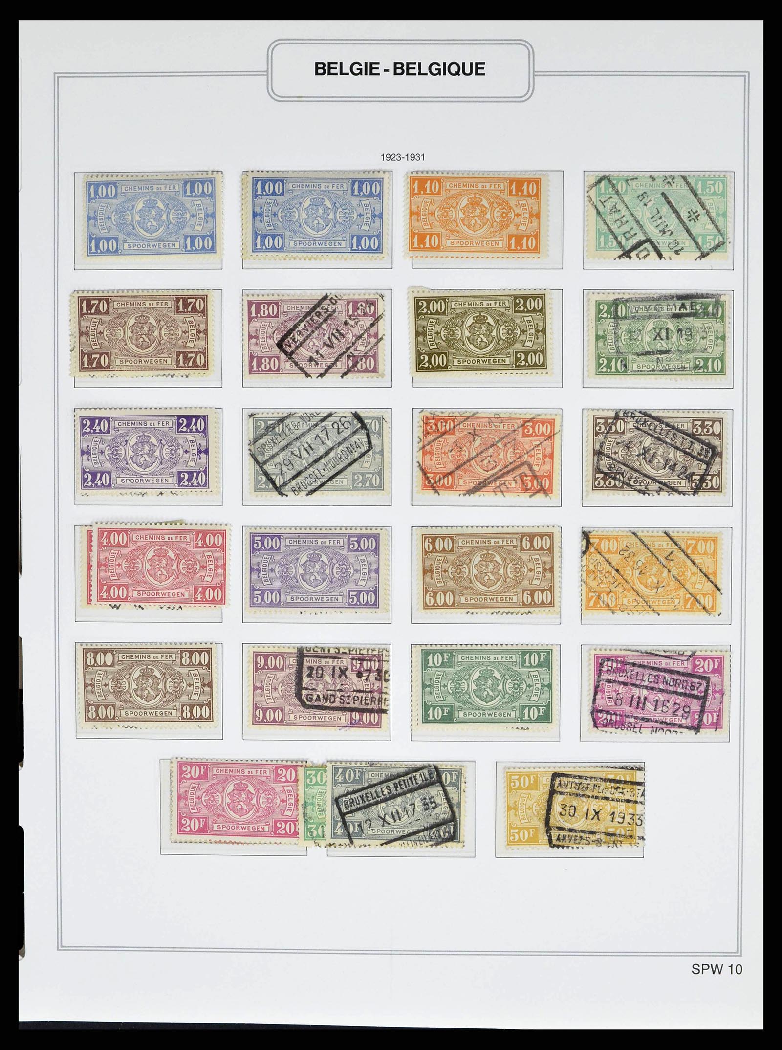 38690 0067 - Stamp collection 38690 Belgium 1849-1979.
