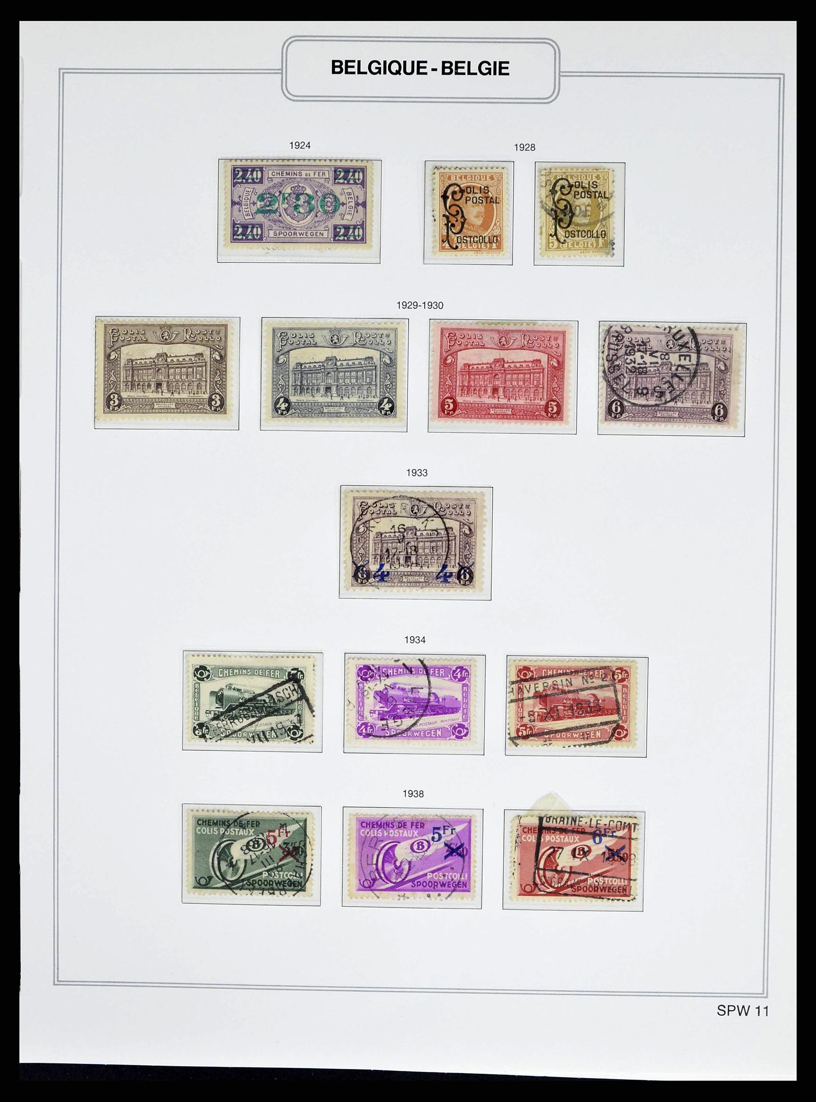 38690 0068 - Stamp collection 38690 Belgium 1849-1979.