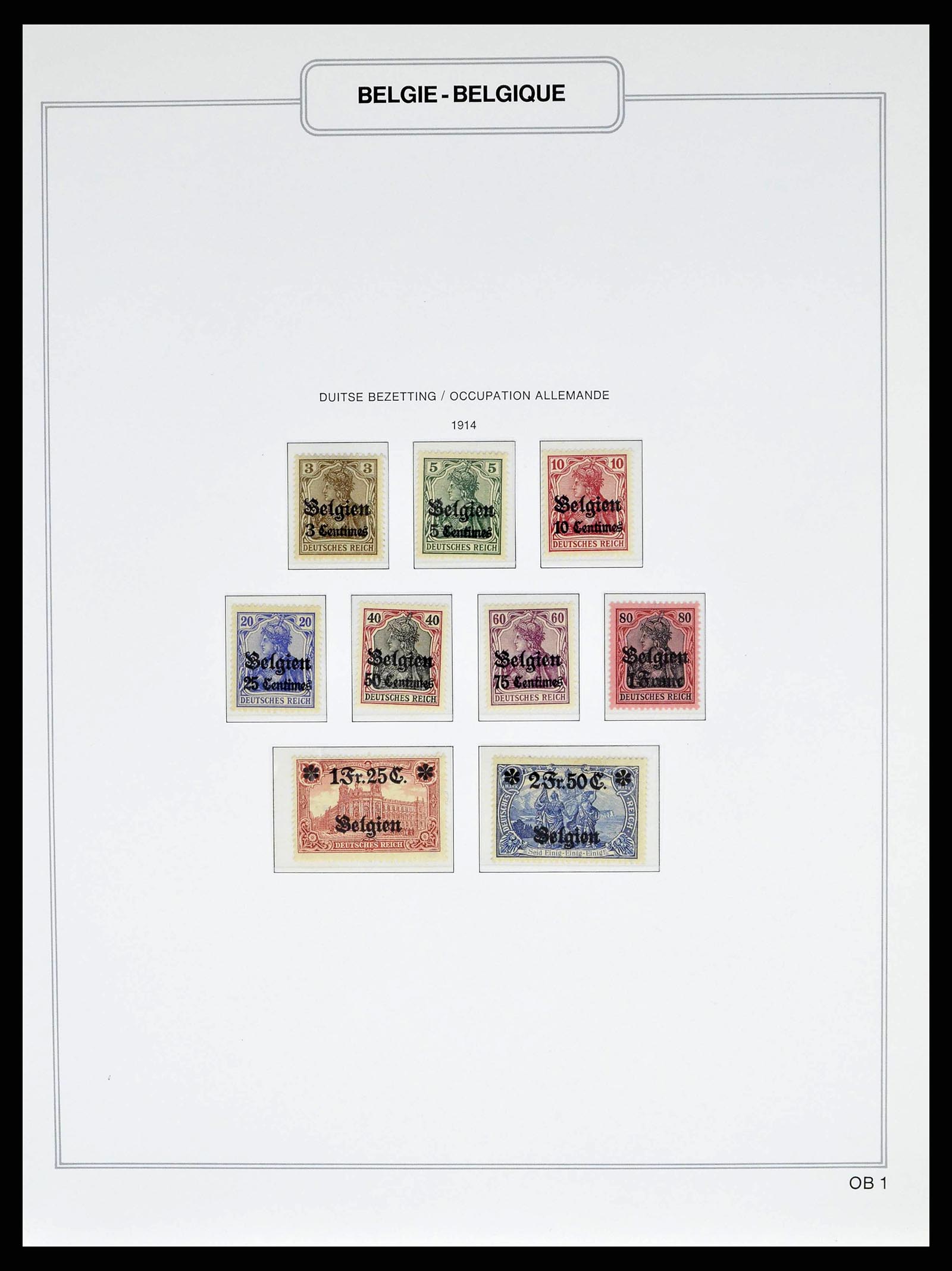 38690 0070 - Stamp collection 38690 Belgium 1849-1979.