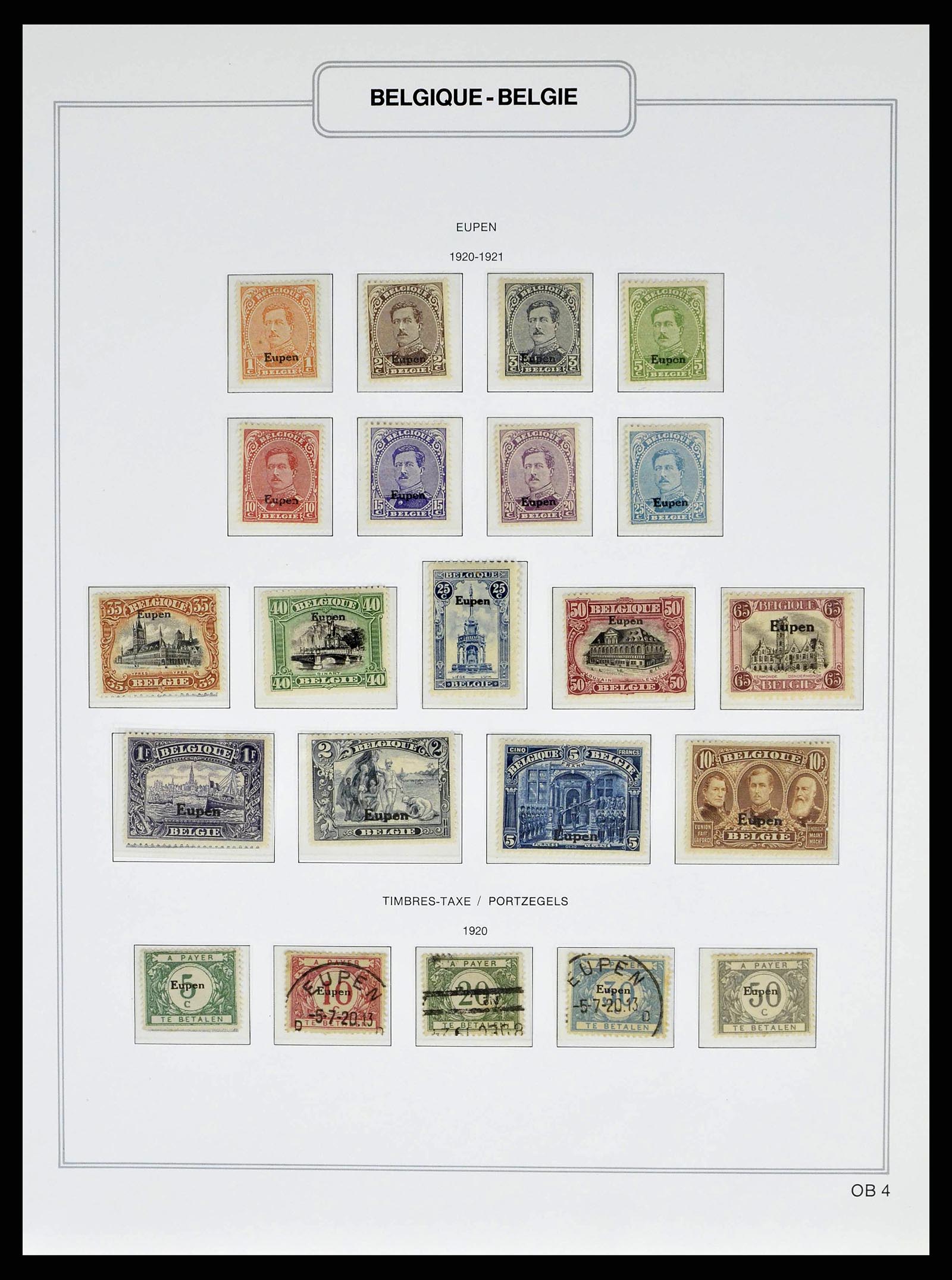 38690 0073 - Stamp collection 38690 Belgium 1849-1979.
