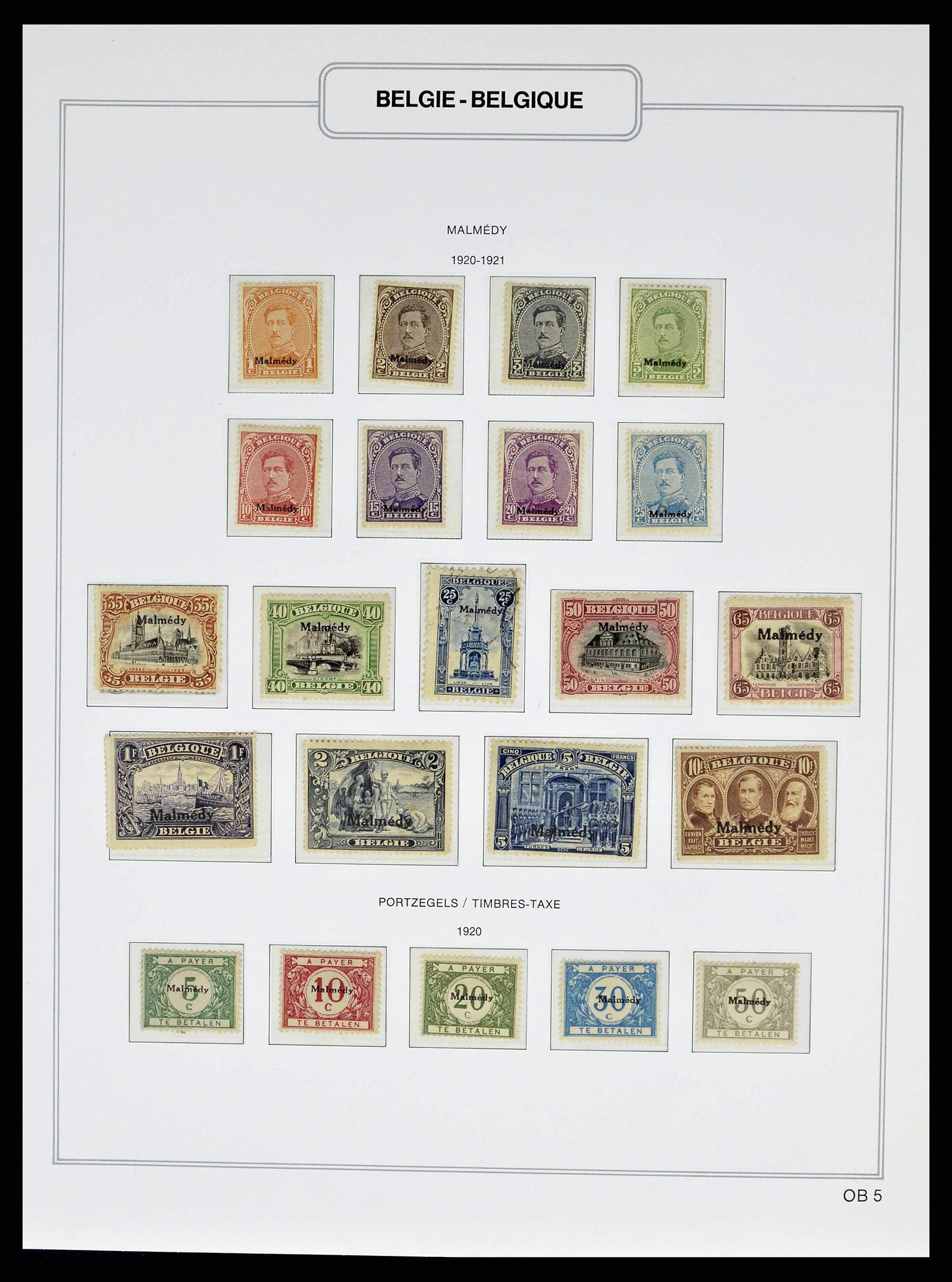 38690 0074 - Stamp collection 38690 Belgium 1849-1979.