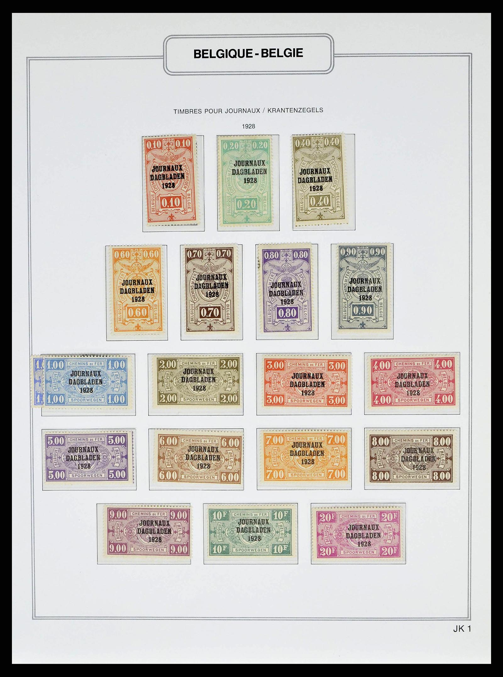 38690 0075 - Stamp collection 38690 Belgium 1849-1979.