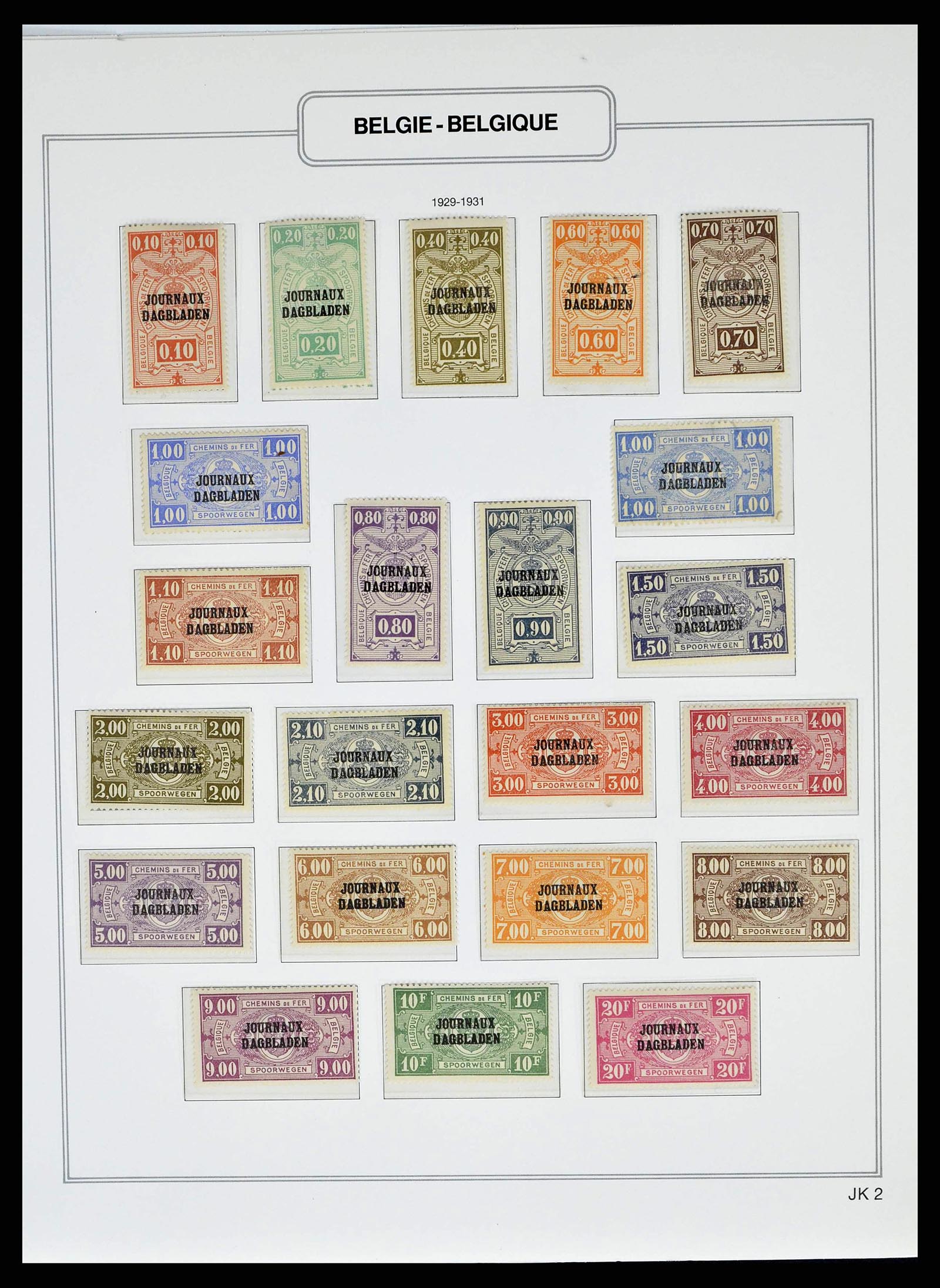 38690 0076 - Stamp collection 38690 Belgium 1849-1979.