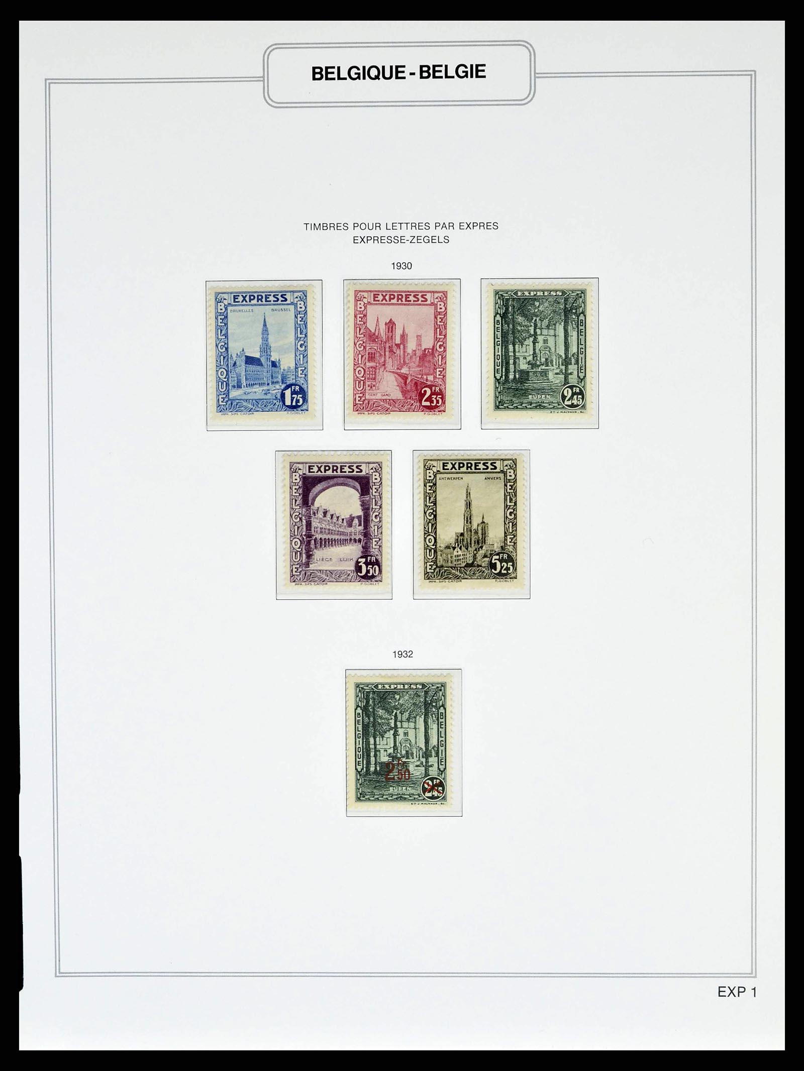 38690 0077 - Stamp collection 38690 Belgium 1849-1979.
