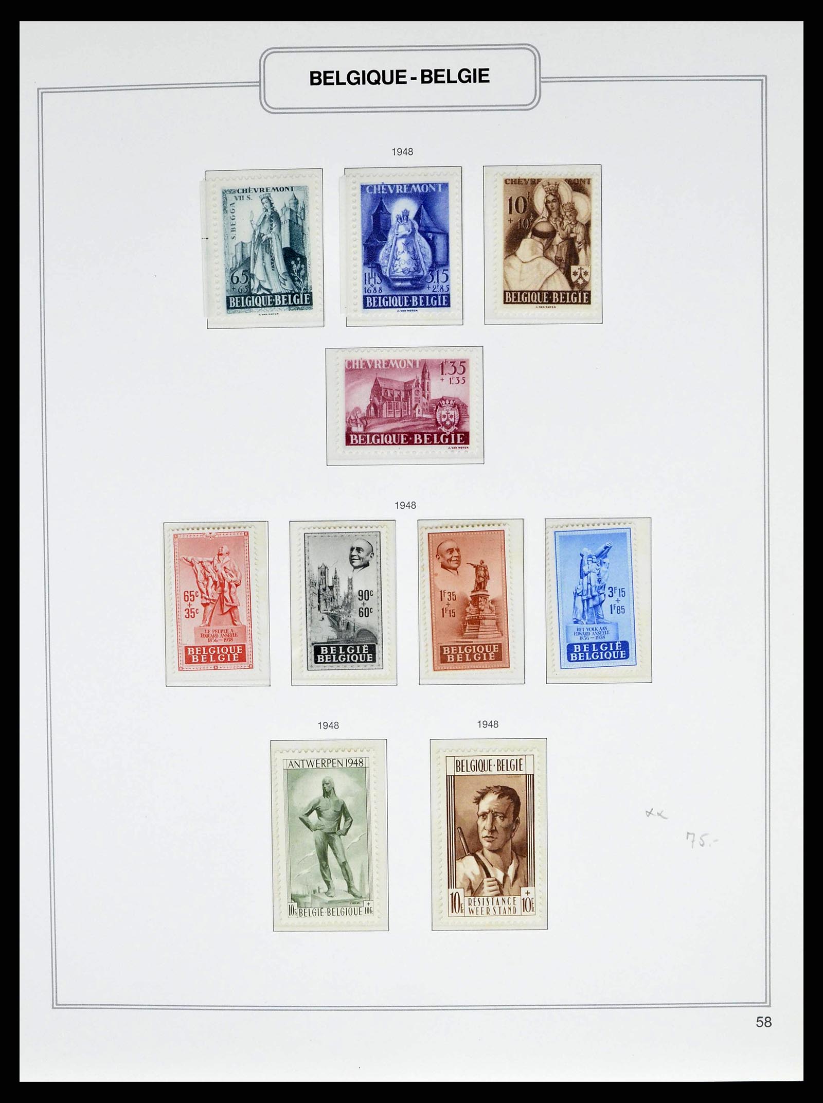 38690 0098 - Postzegelverzameling 38690 België 1849-1979.
