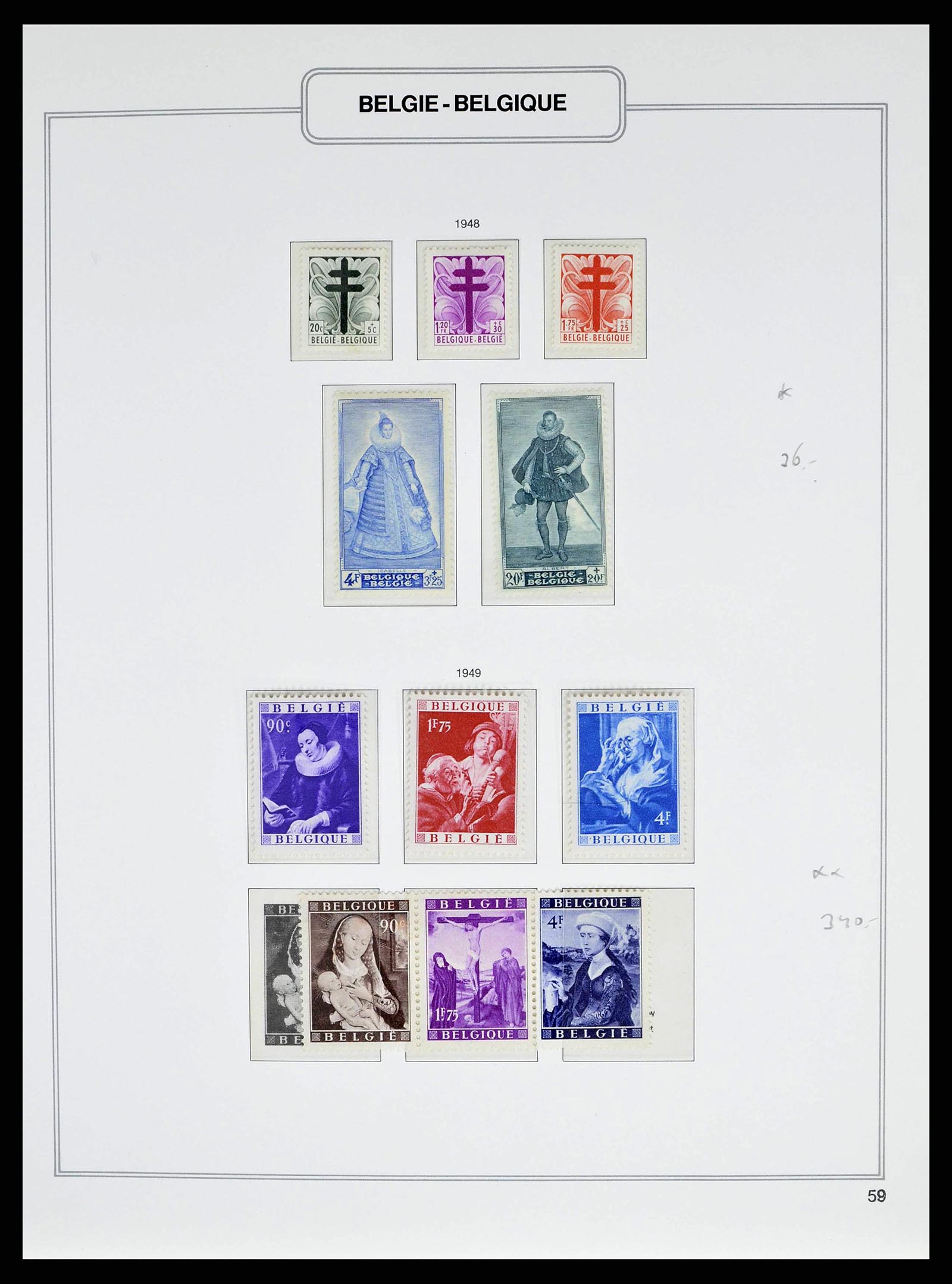 38690 0099 - Postzegelverzameling 38690 België 1849-1979.