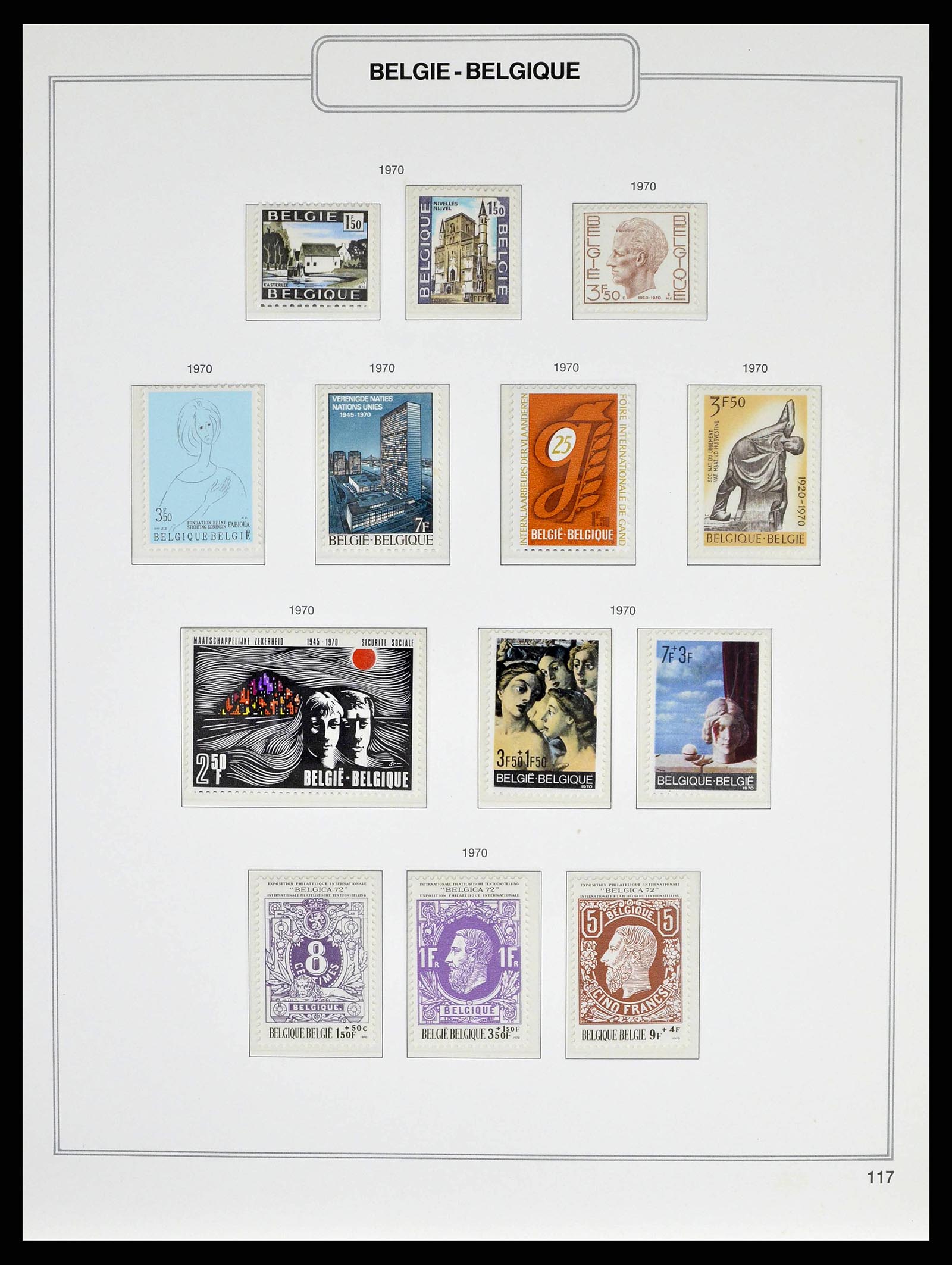 38690 0201 - Stamp collection 38690 Belgium 1849-1979.