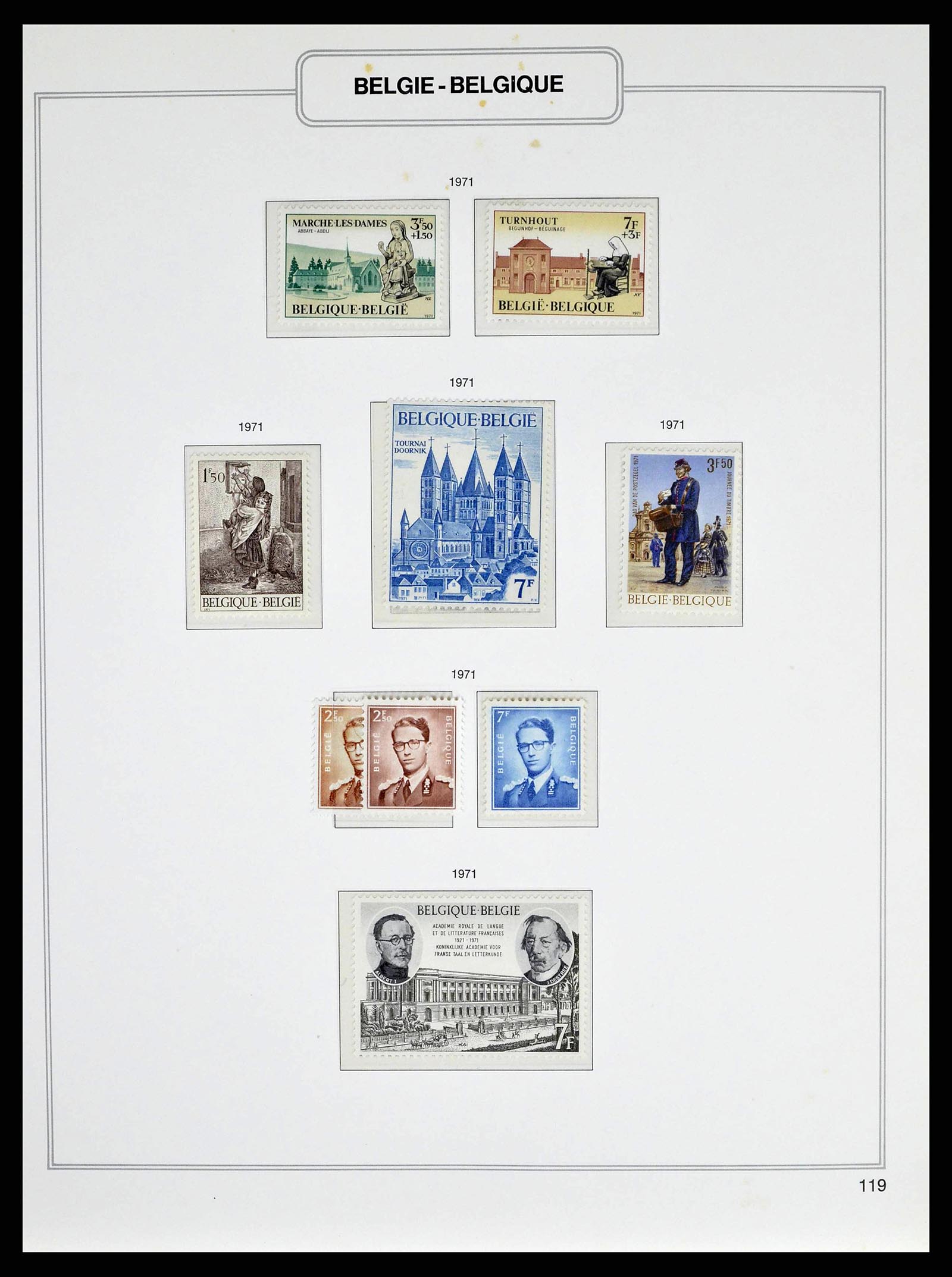 38690 0203 - Stamp collection 38690 Belgium 1849-1979.