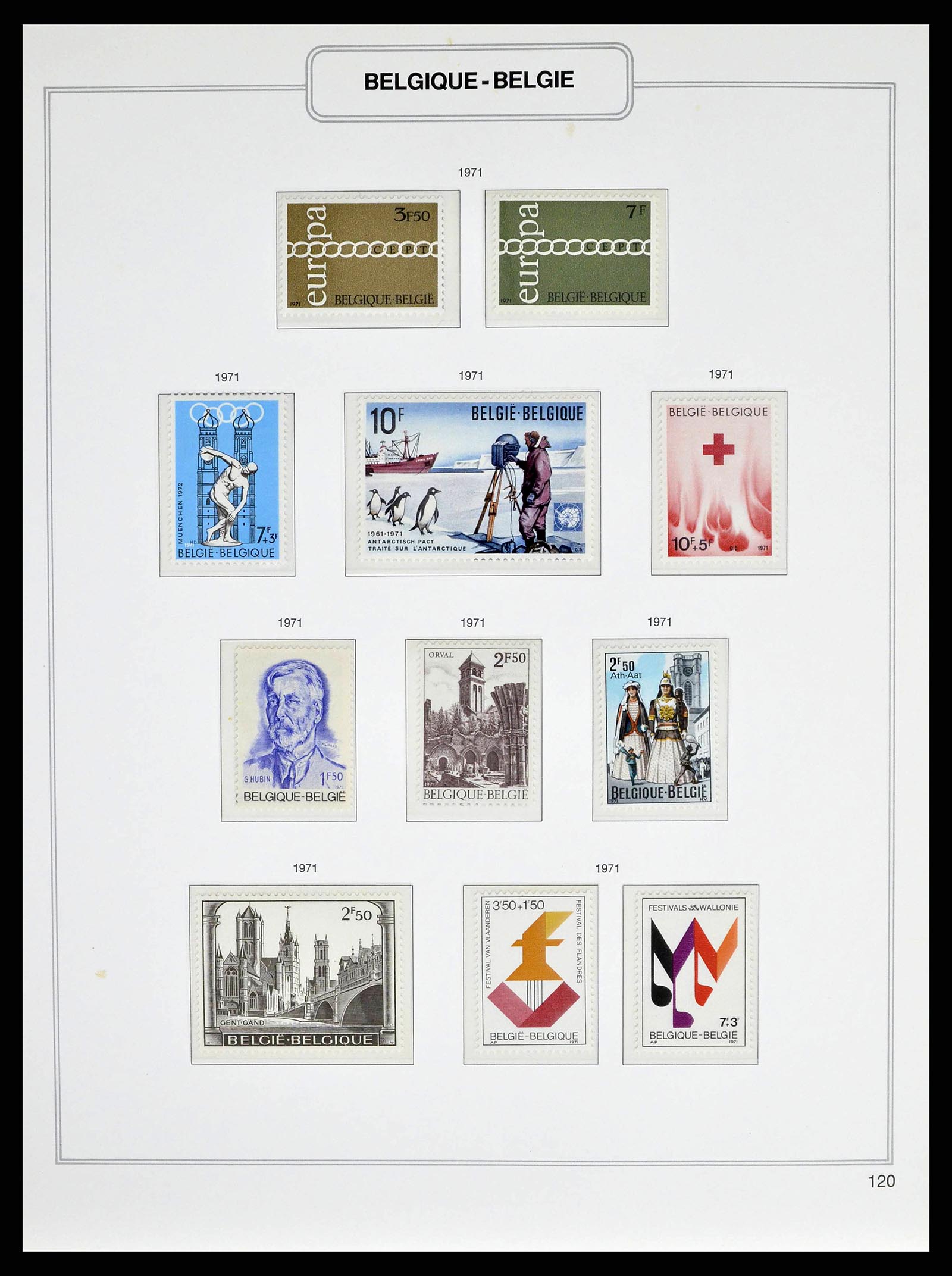 38690 0204 - Stamp collection 38690 Belgium 1849-1979.
