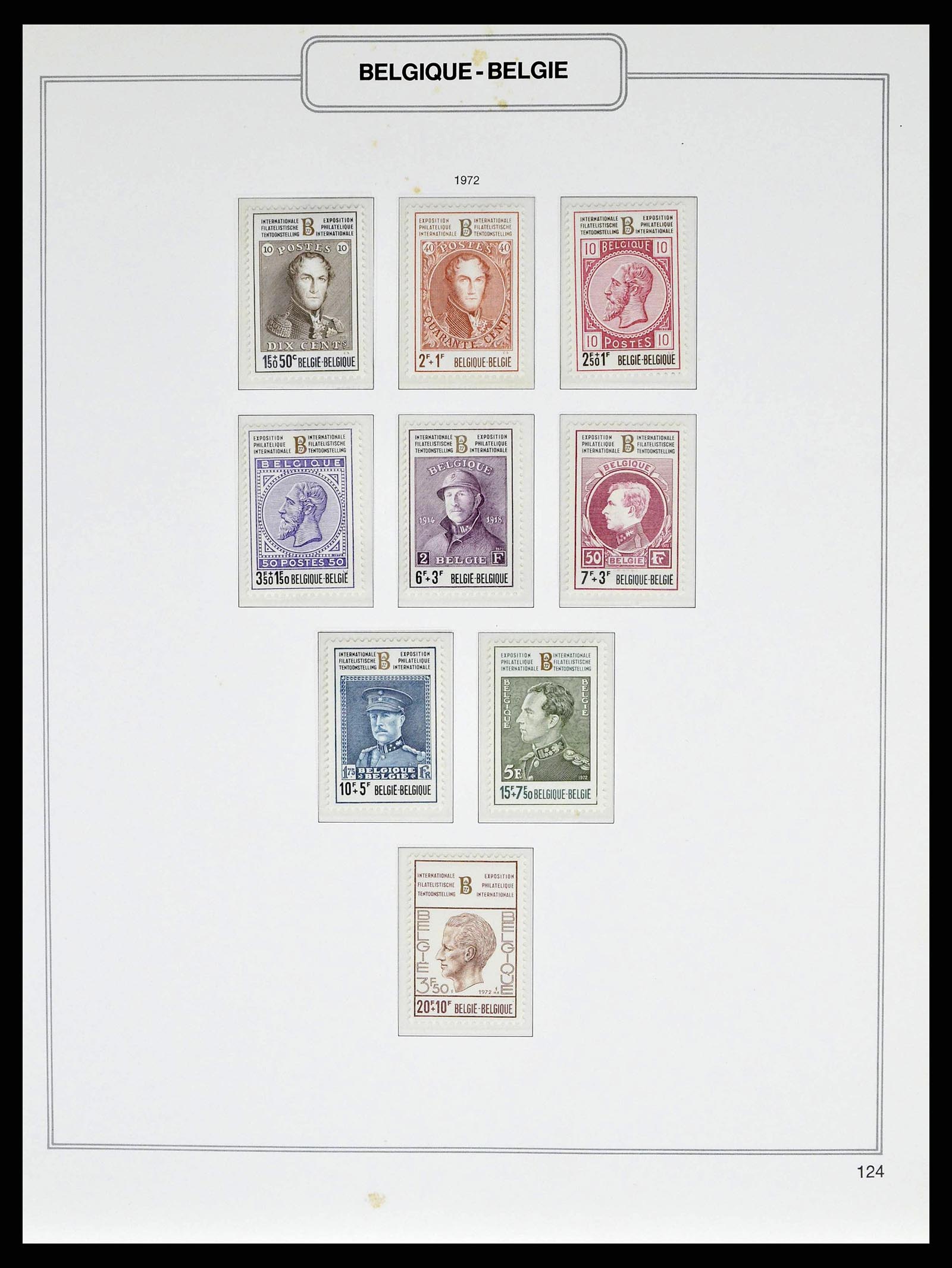 38690 0208 - Stamp collection 38690 Belgium 1849-1979.