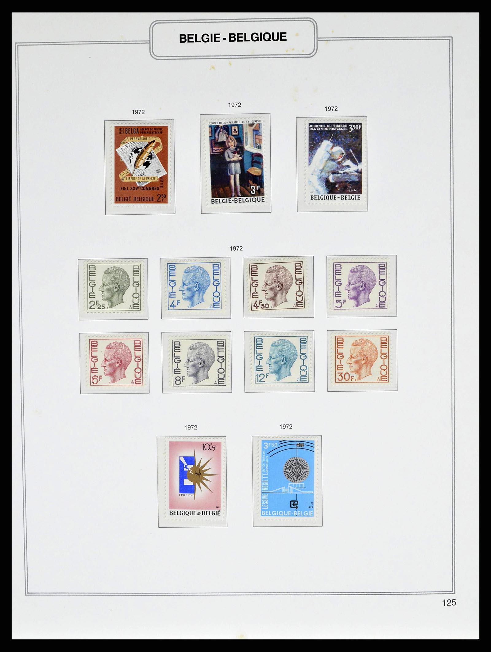 38690 0209 - Stamp collection 38690 Belgium 1849-1979.