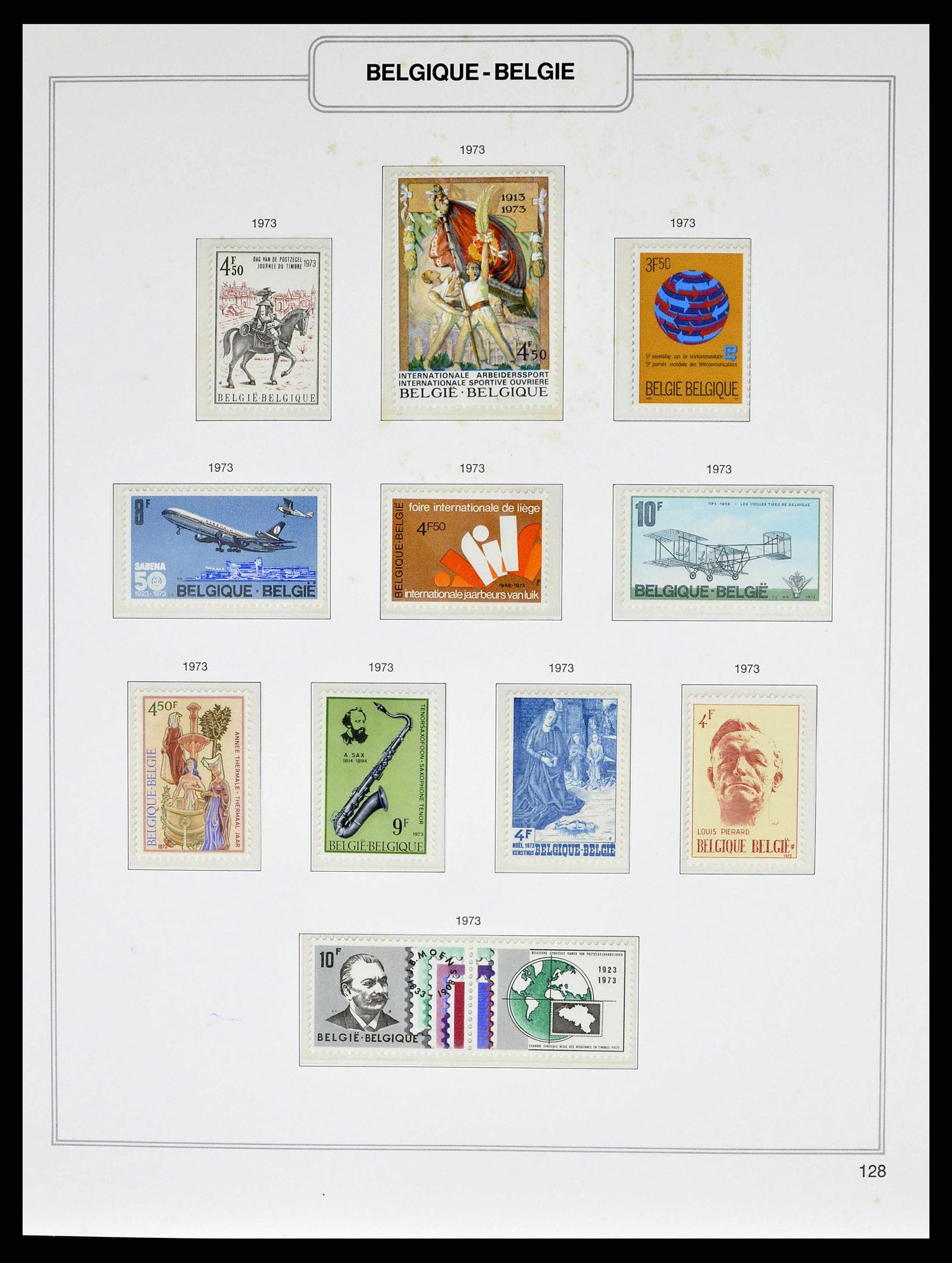 38690 0212 - Stamp collection 38690 Belgium 1849-1979.