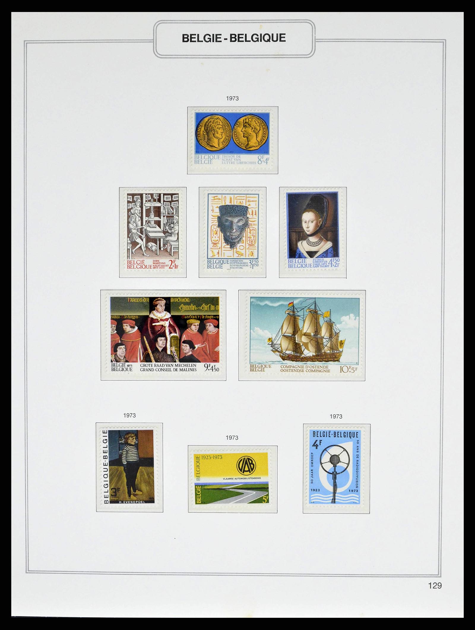 38690 0213 - Stamp collection 38690 Belgium 1849-1979.