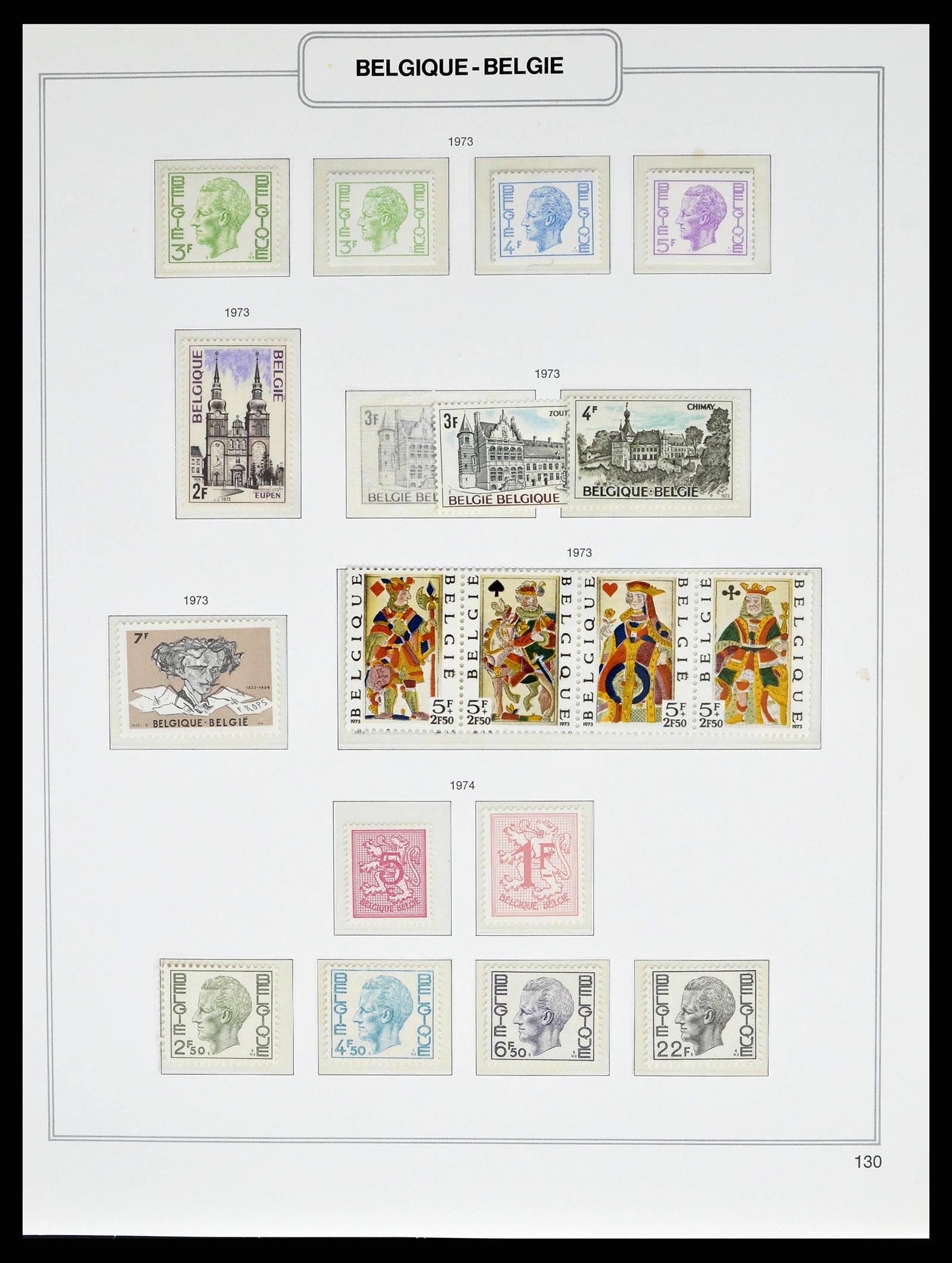 38690 0214 - Stamp collection 38690 Belgium 1849-1979.