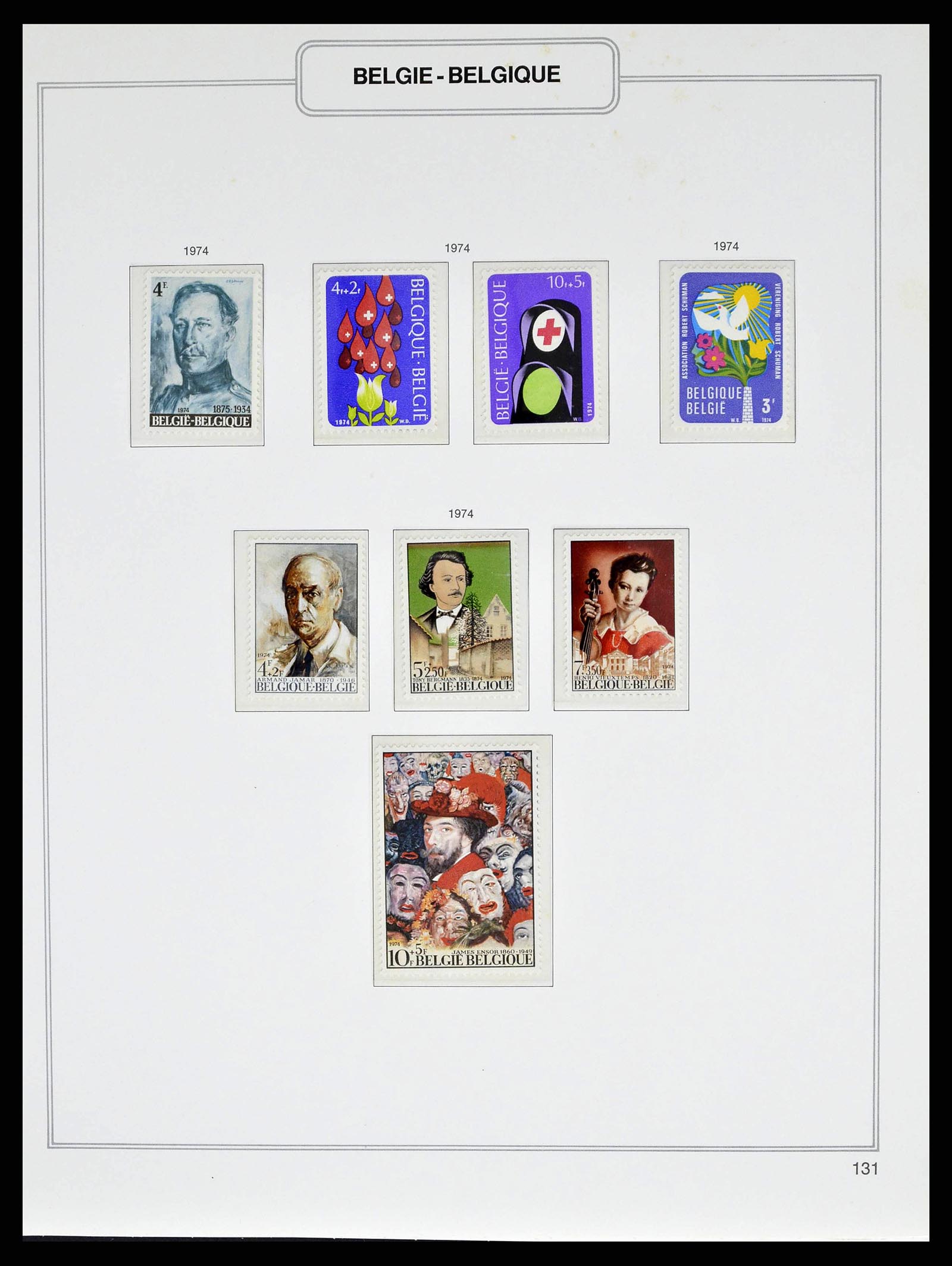 38690 0215 - Stamp collection 38690 Belgium 1849-1979.