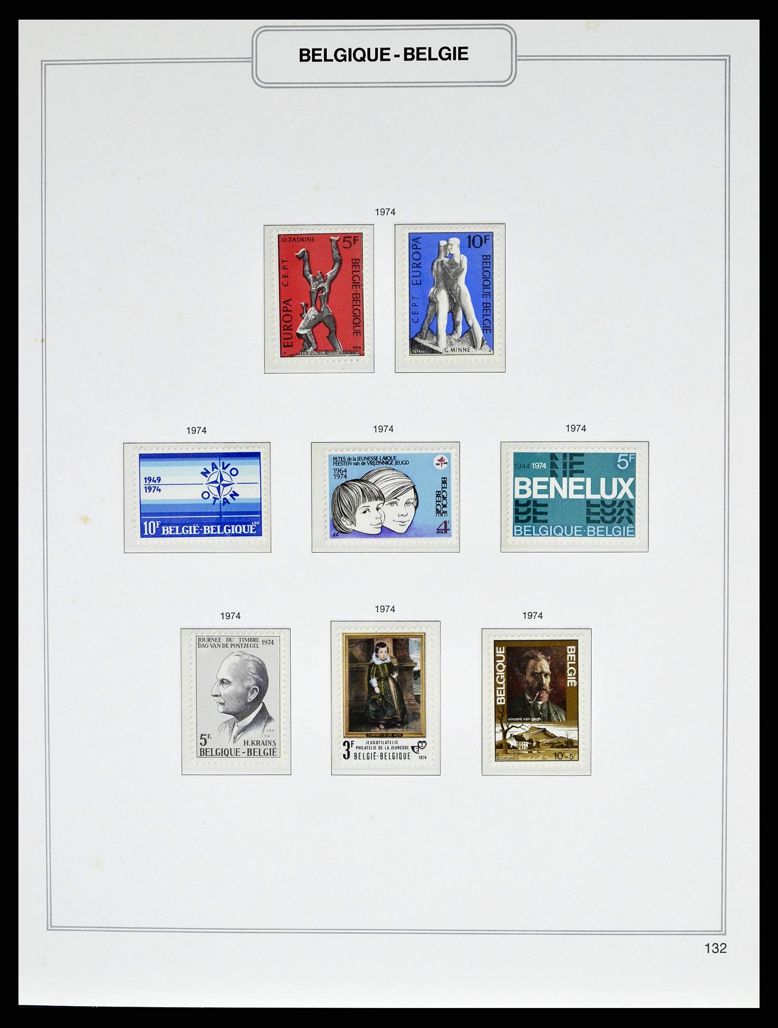 38690 0216 - Stamp collection 38690 Belgium 1849-1979.