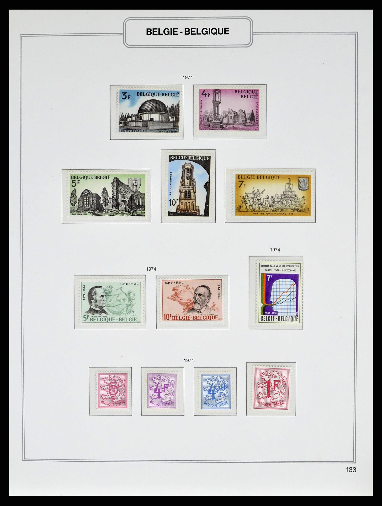 38690 0217 - Stamp collection 38690 Belgium 1849-1979.