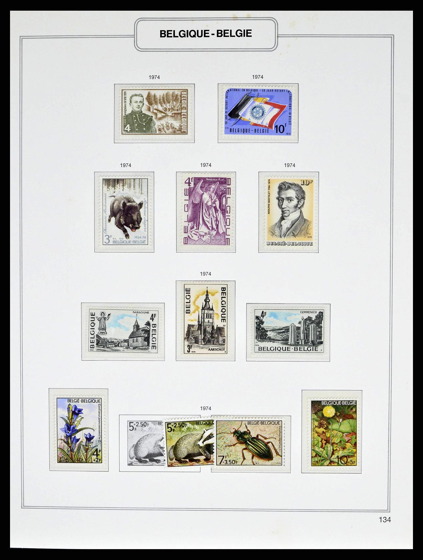 38690 0218 - Stamp collection 38690 Belgium 1849-1979.