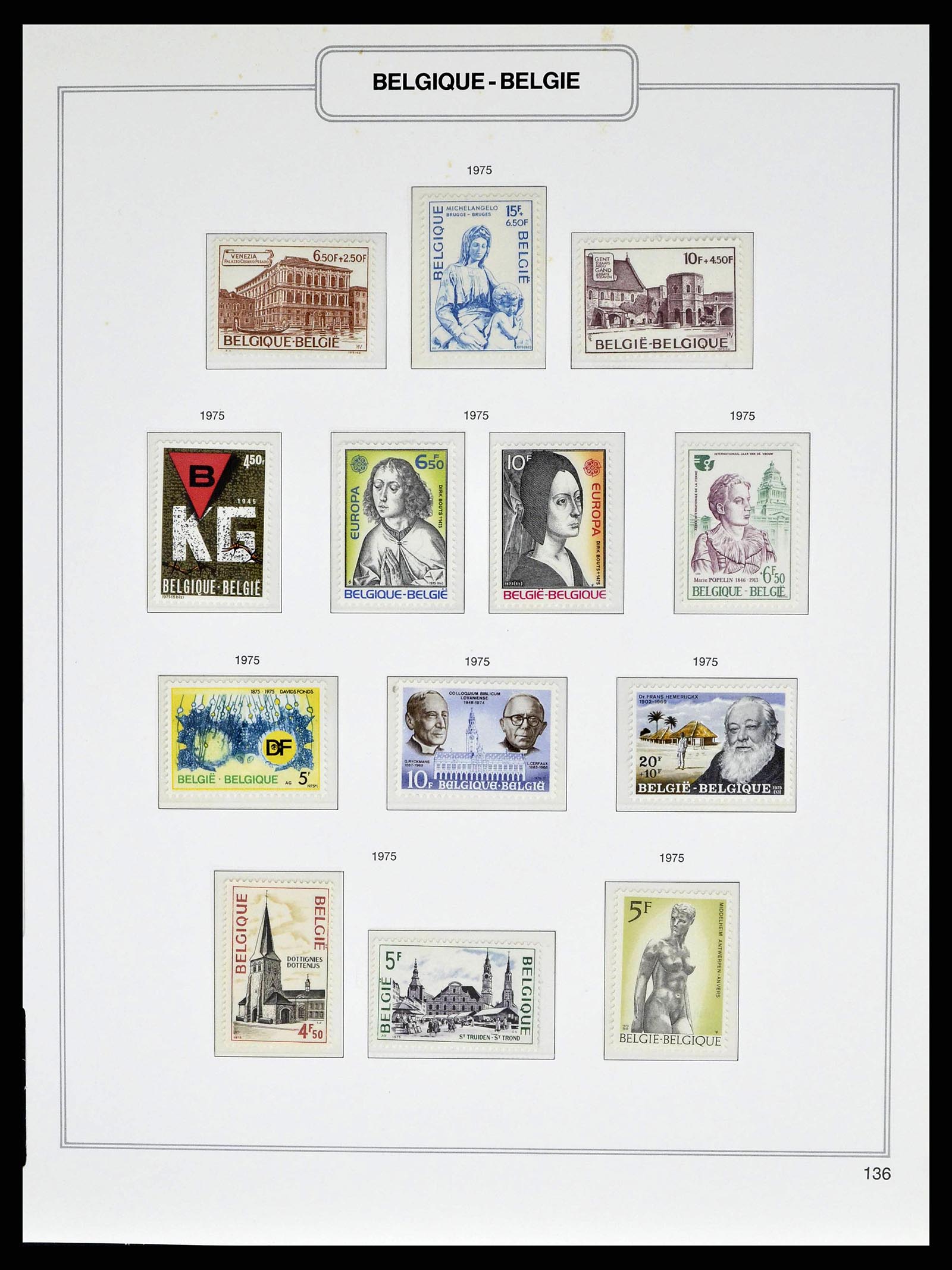38690 0220 - Stamp collection 38690 Belgium 1849-1979.