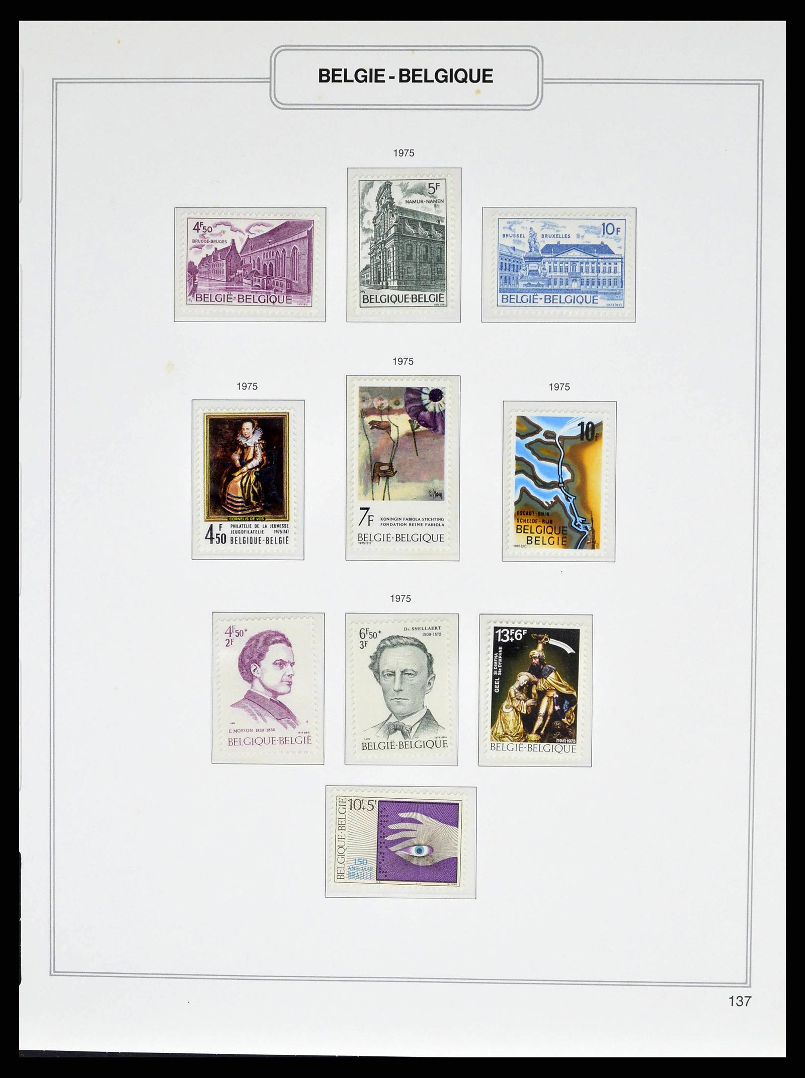 38690 0221 - Stamp collection 38690 Belgium 1849-1979.